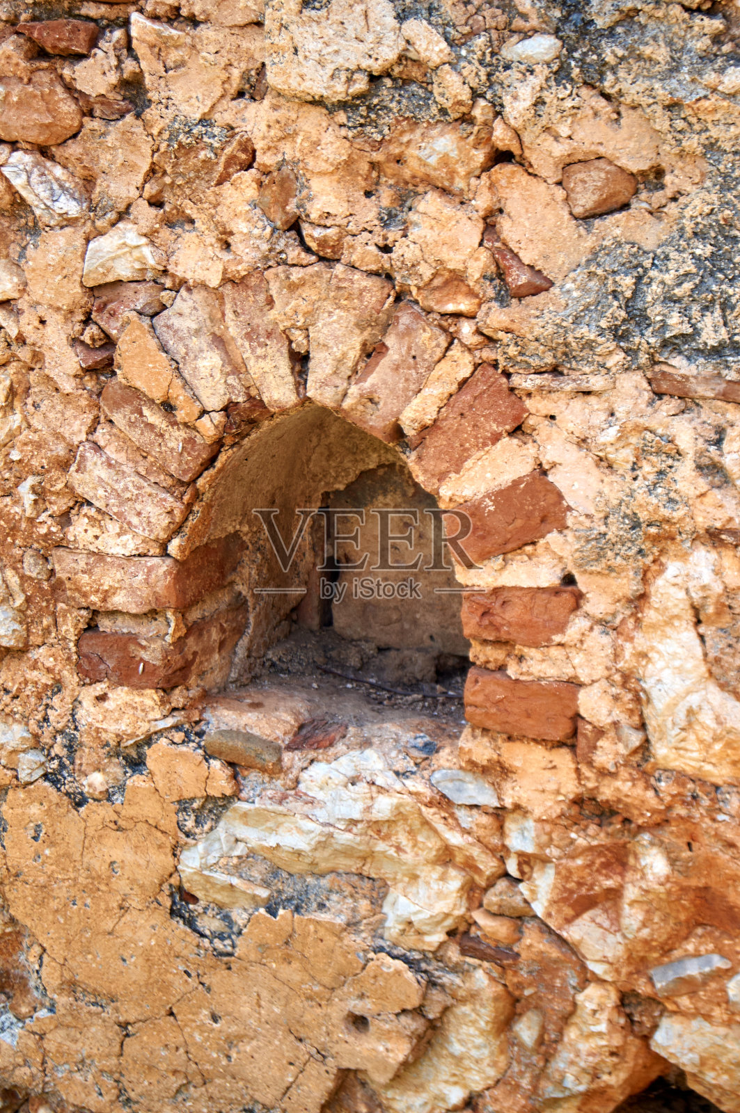 石墙古老，古城古老。Alanya,土耳其。照片摄影图片