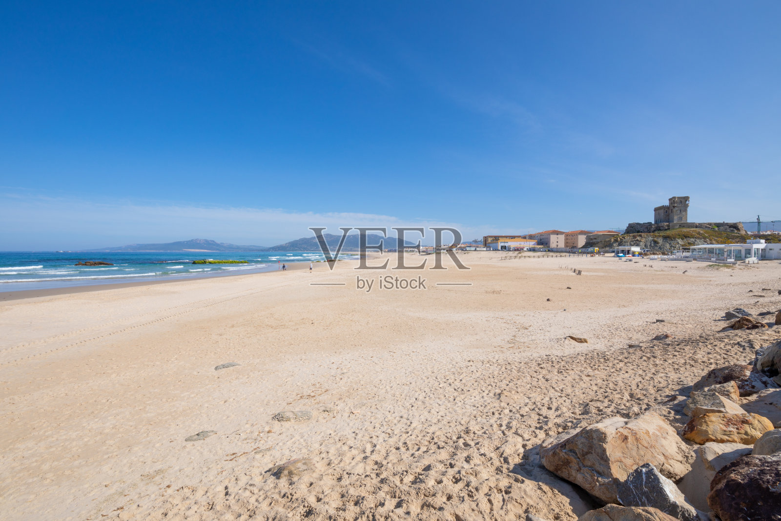 在塔里法镇的海滩洛斯兰斯景观照片摄影图片