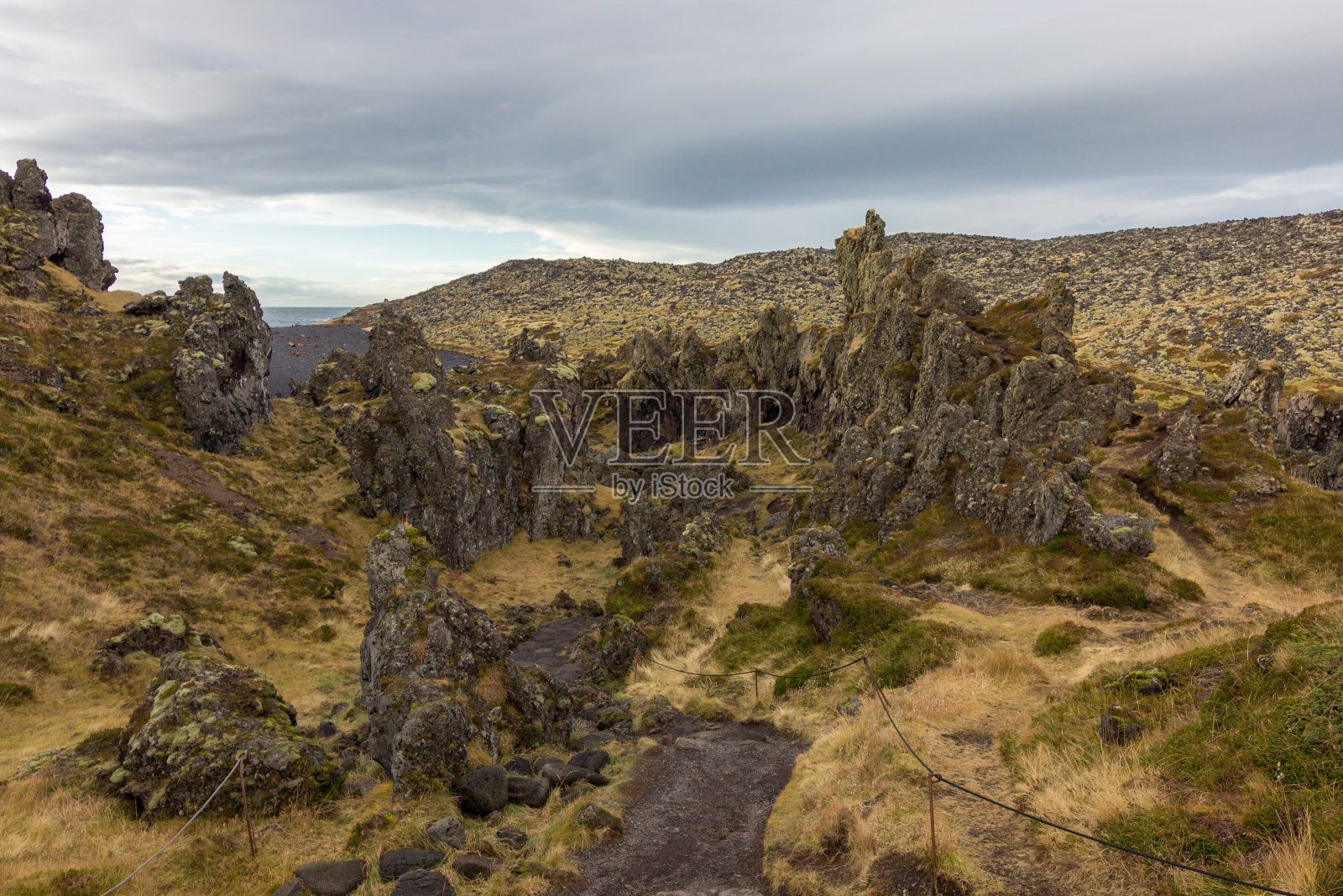 冰岛的Djúpalónssandur海滩照片摄影图片