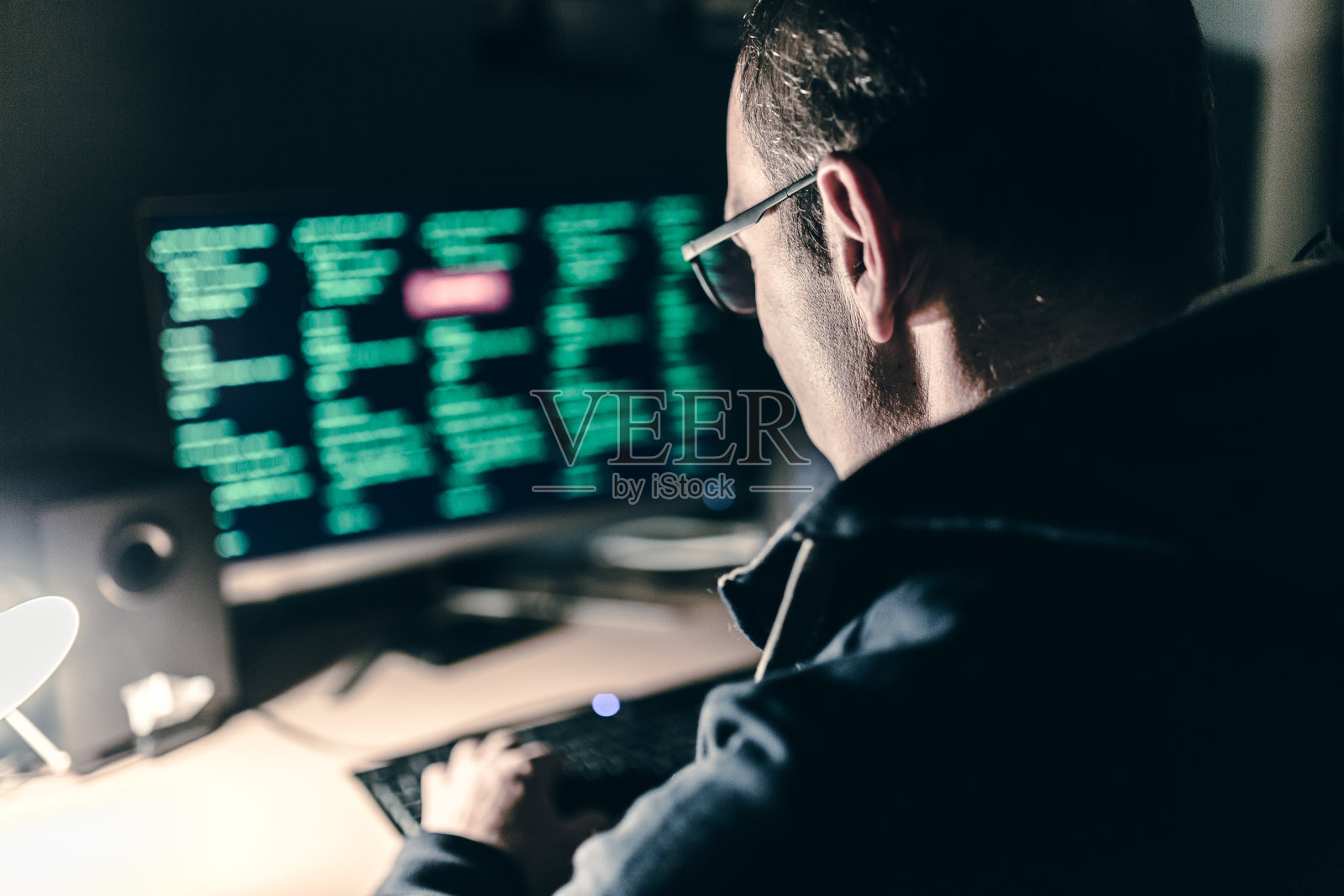 电脑黑客照片摄影图片