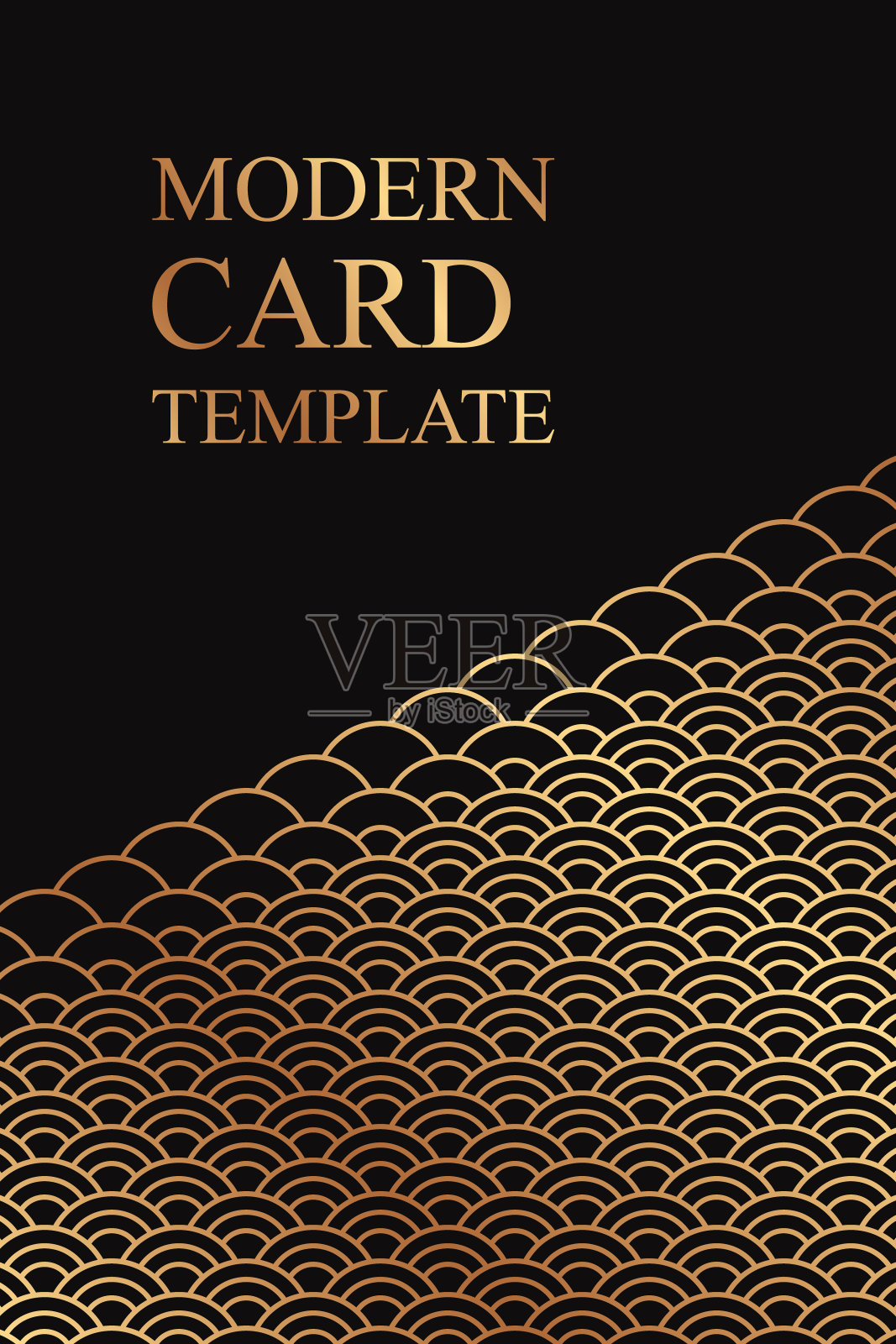 现代东方卡片模板的业务或展示或旗帜。插画图片素材