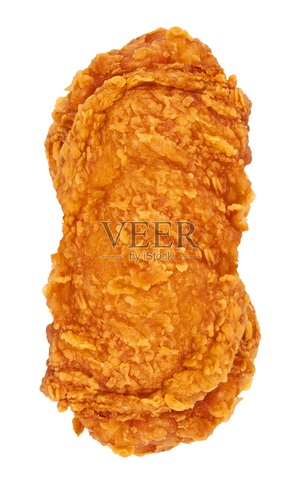 炸鸡块孤立在白色背景上照片摄影图片