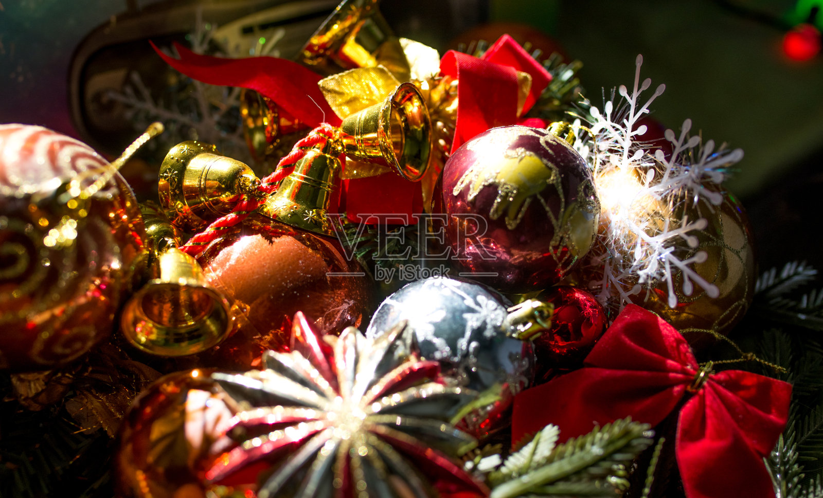 圣诞装饰品照片摄影图片