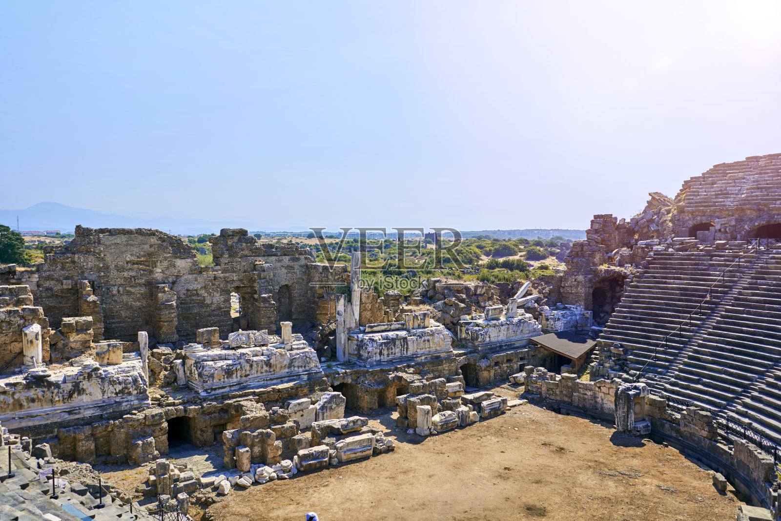 古城美丽的遗址照片摄影图片