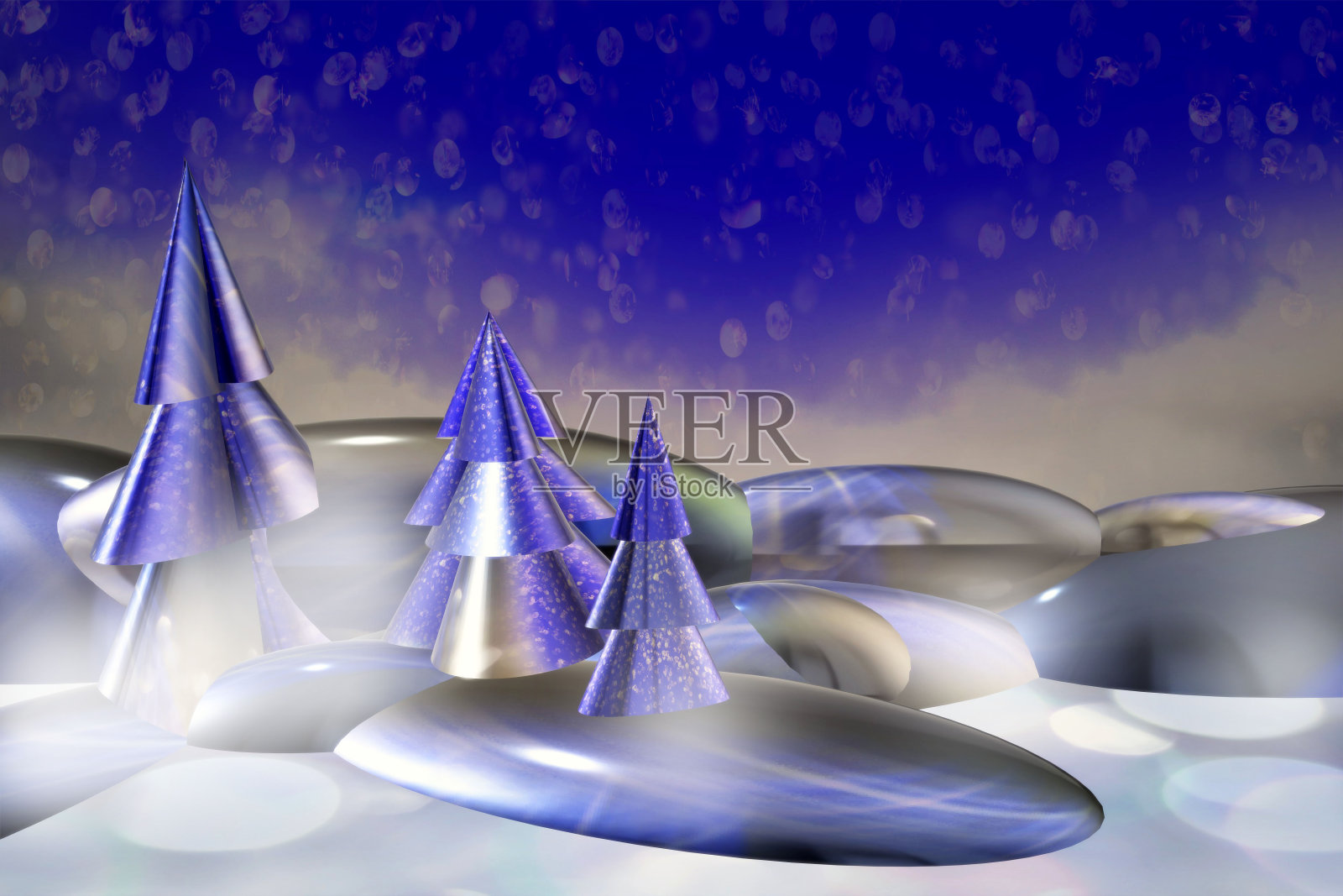 圣诞节抽象背景/ 3d渲染照片摄影图片