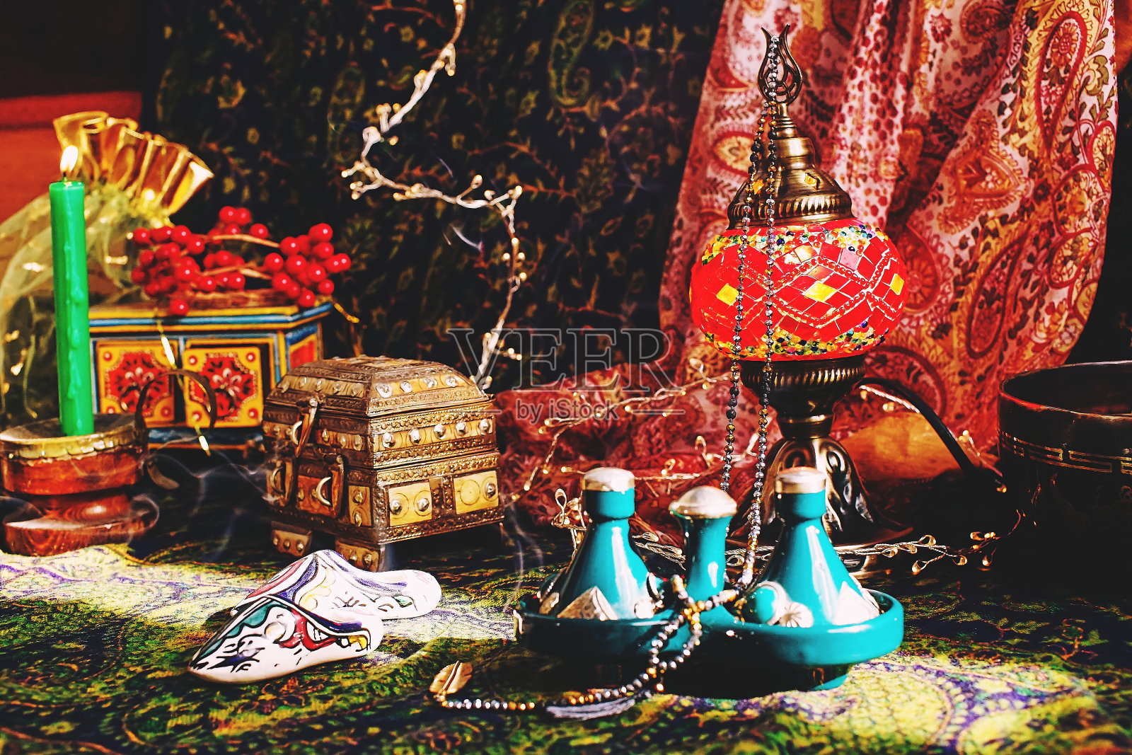 阿拉伯风格的静物画照片摄影图片