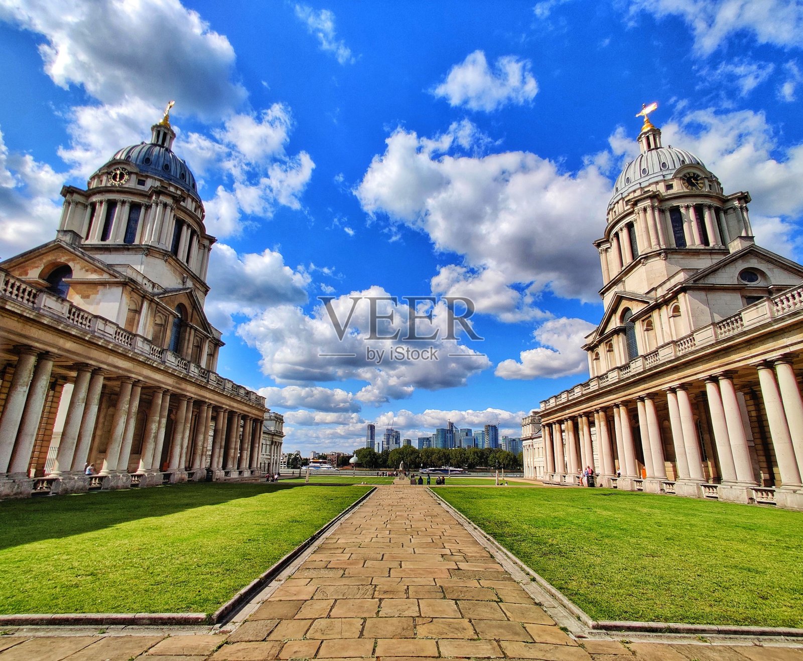 从格林威治到金丝雀码头照片摄影图片