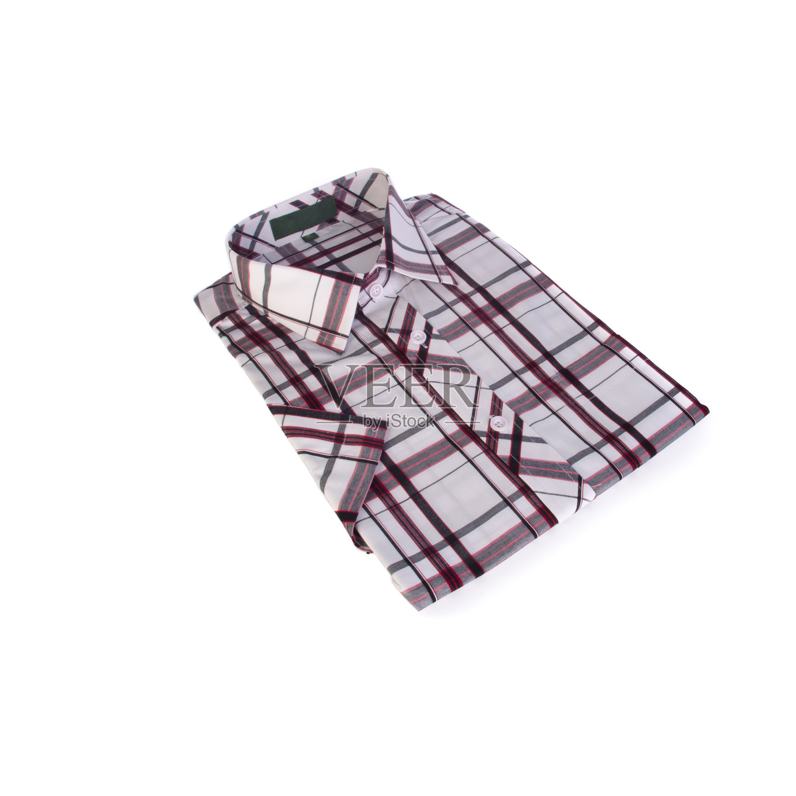 衬衫或孤立折叠的时尚男士衬衫照片摄影图片