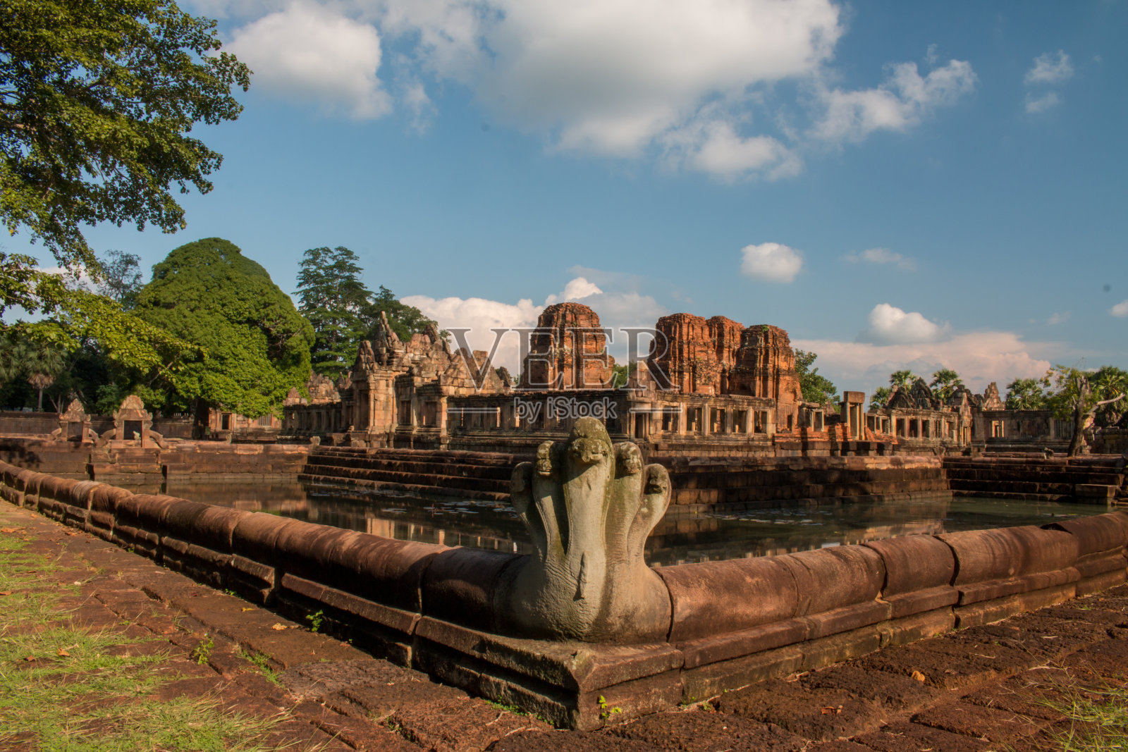 泰国Muangtam Castle或Prasat Muang Tam, Buri Ram照片摄影图片