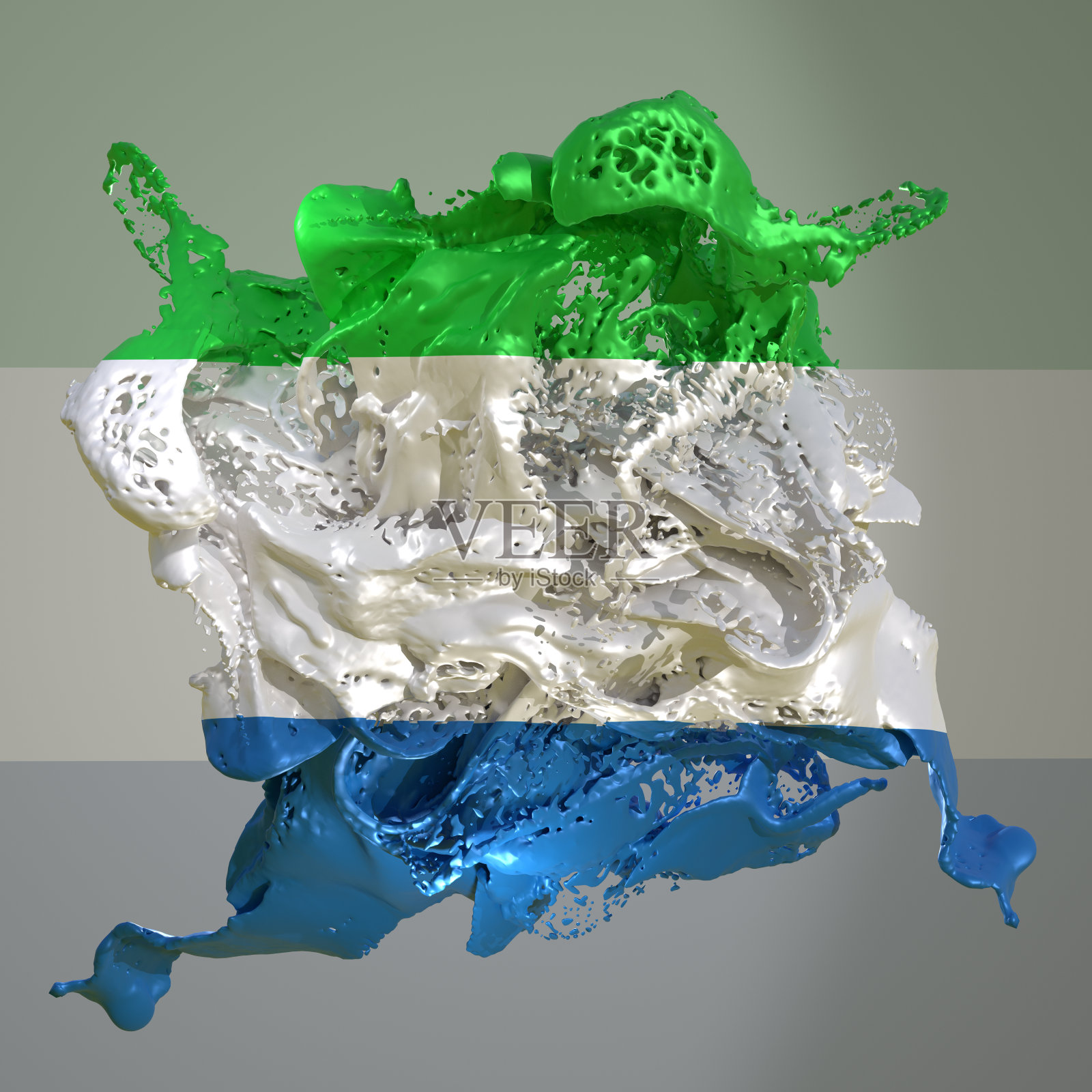 塞拉利昂旗液照片摄影图片