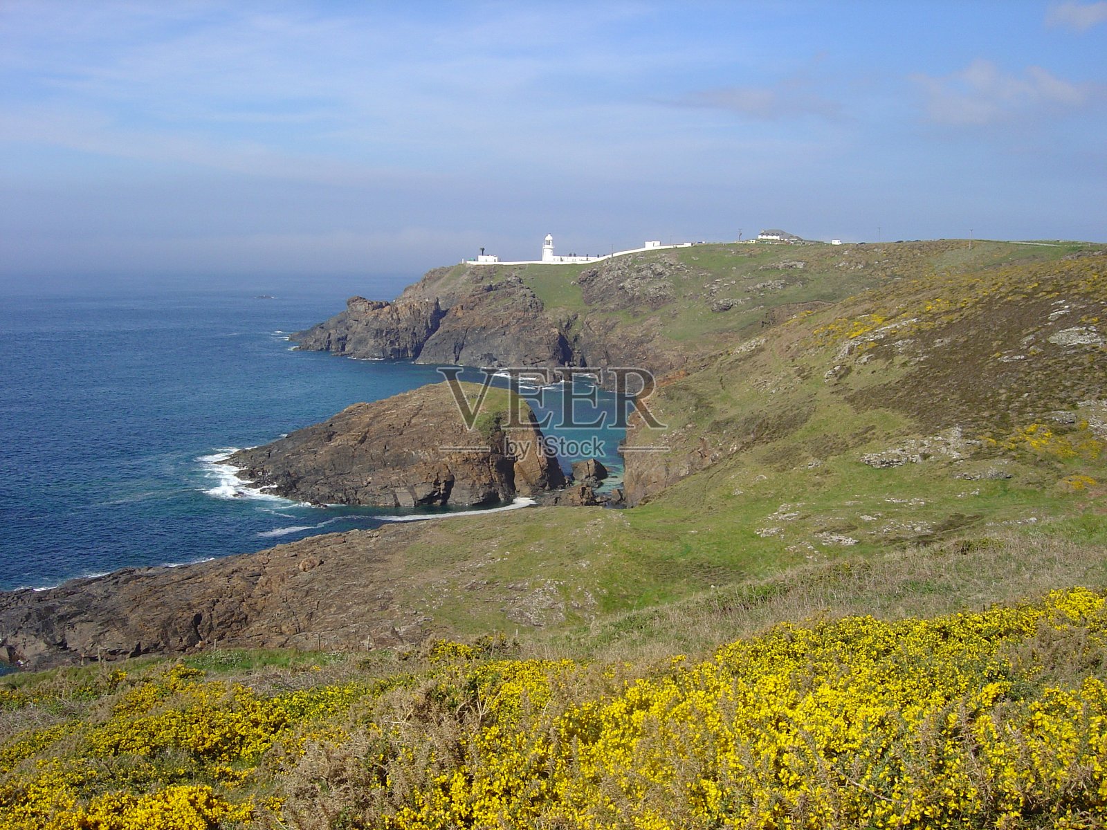 Pendeen Watch灯塔，英国康沃尔照片摄影图片