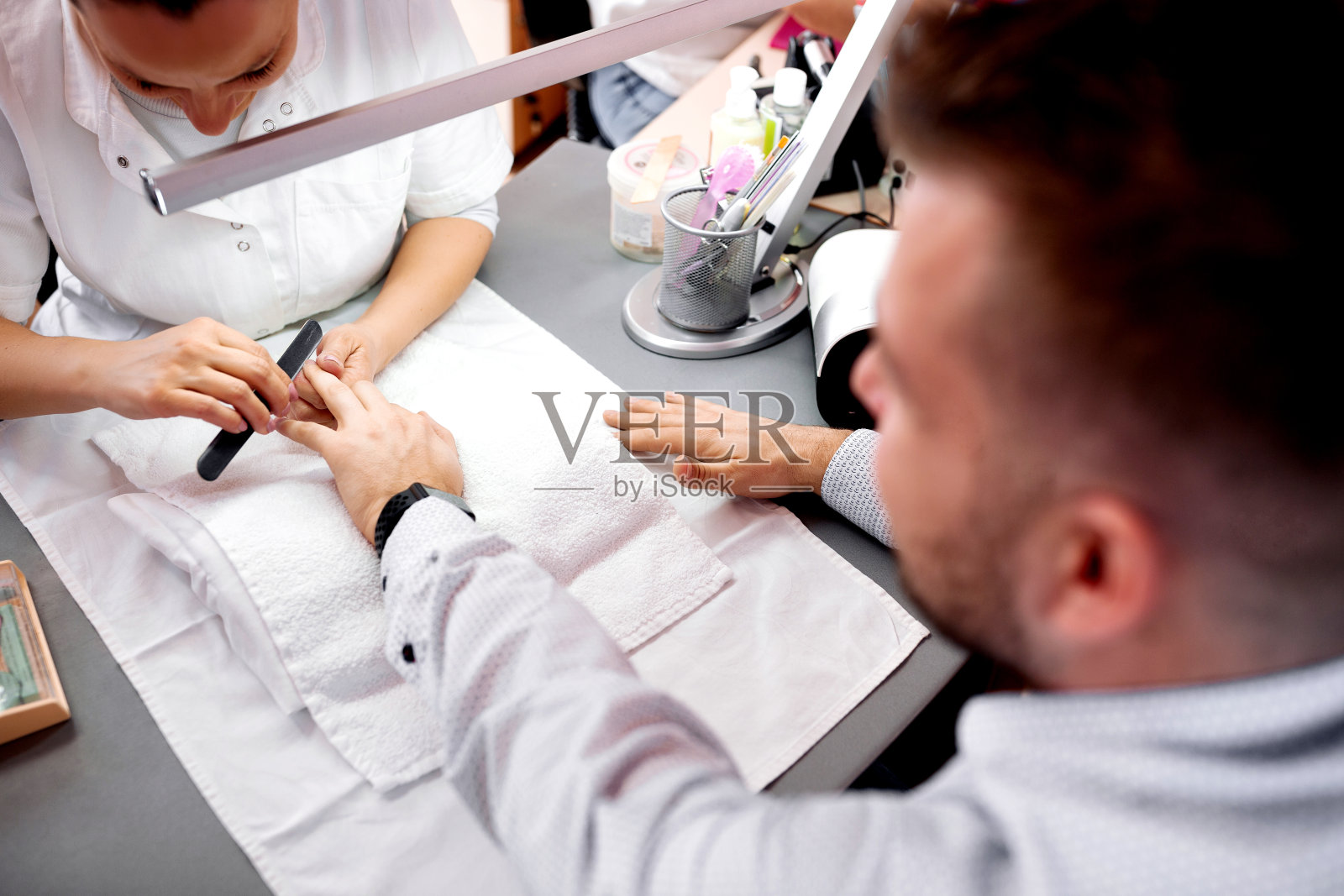 指甲护理用金刚砂板照片摄影图片