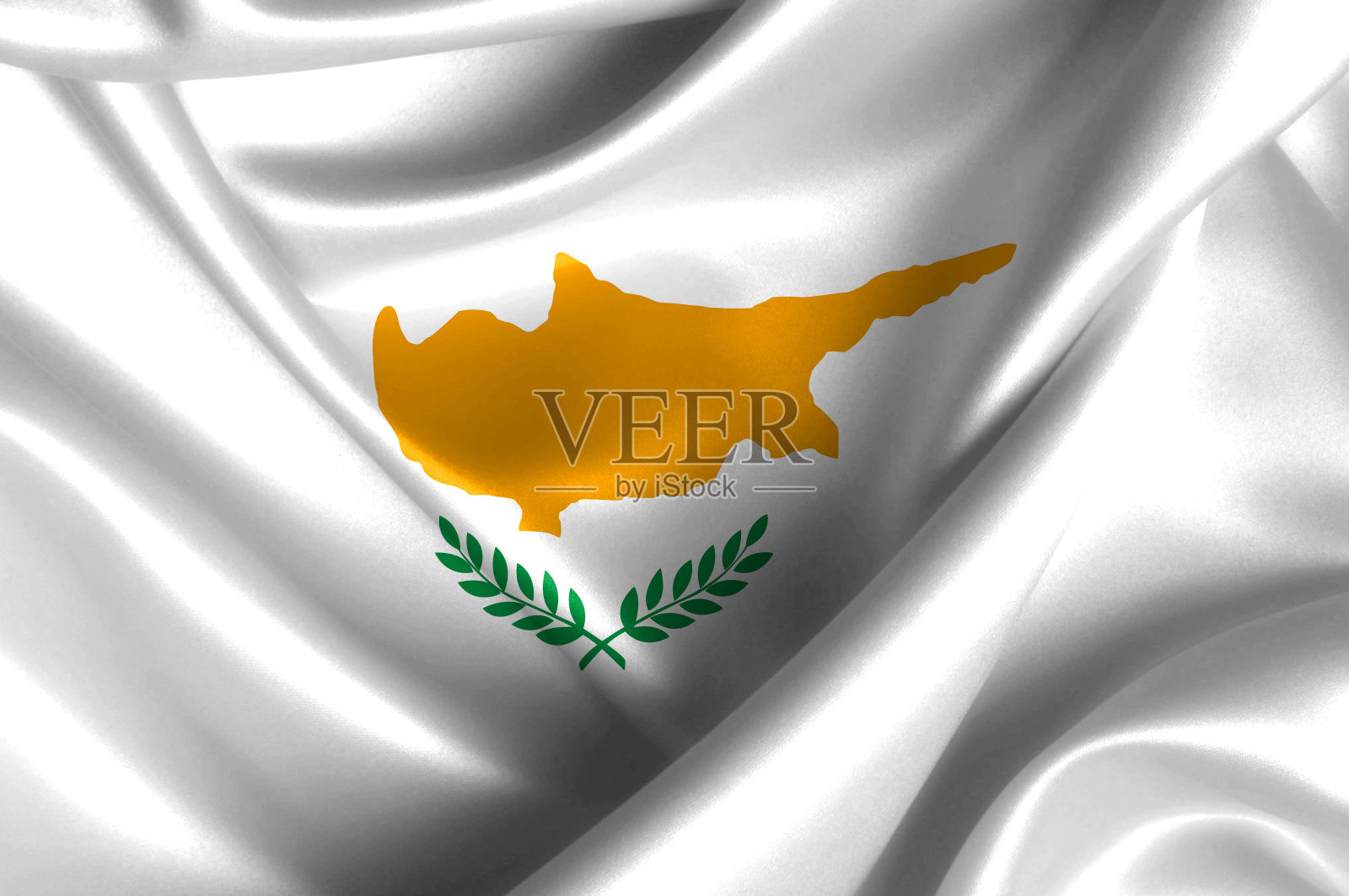 塞浦路斯挥舞着国旗照片摄影图片