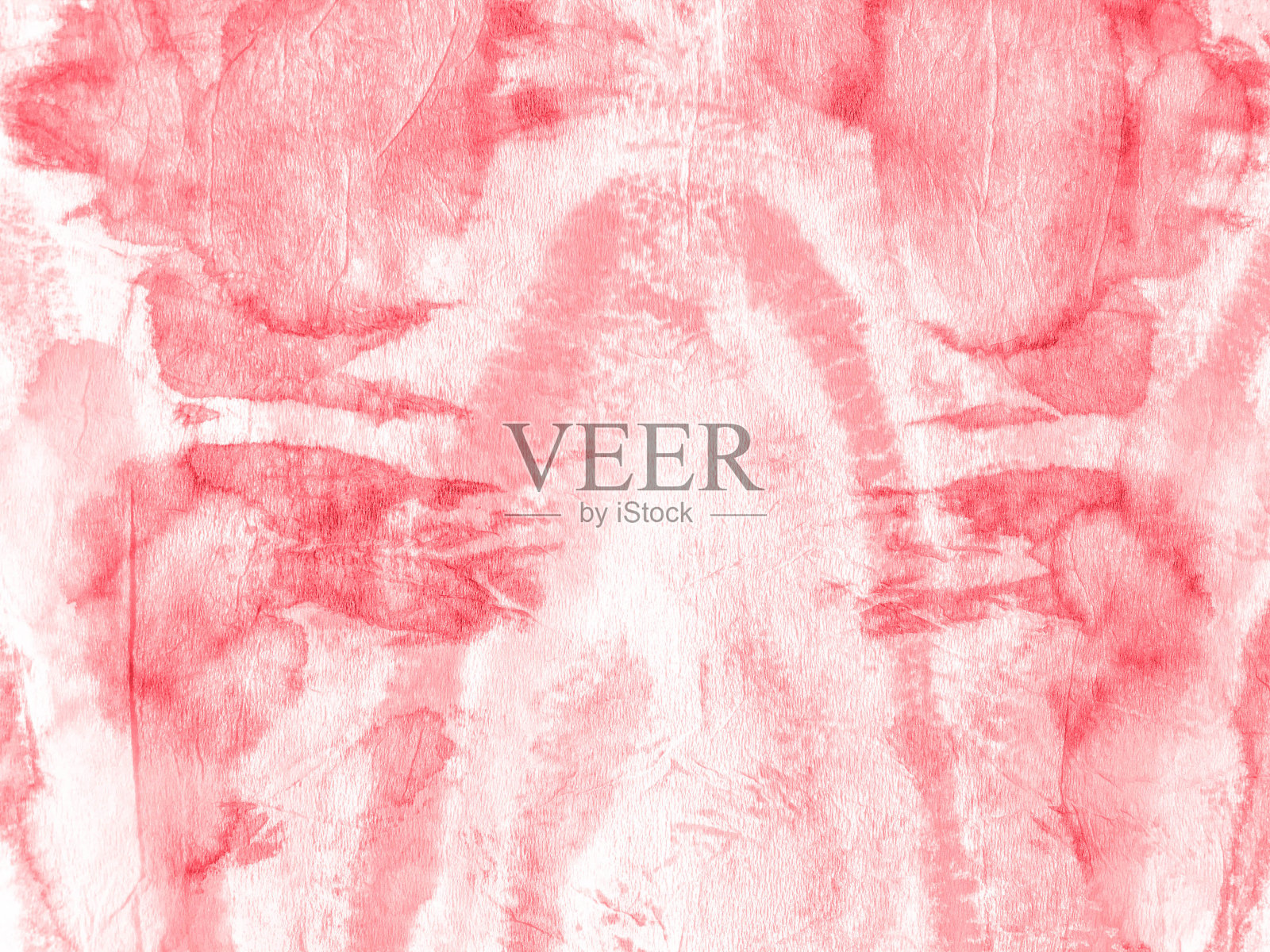 珊瑚时尚水彩。水彩肮脏艺术。混乱的背景染色。粉色时尚水彩丙烯艺术图案。水彩画材料打印。红色水彩画纹理洗。插画图片素材