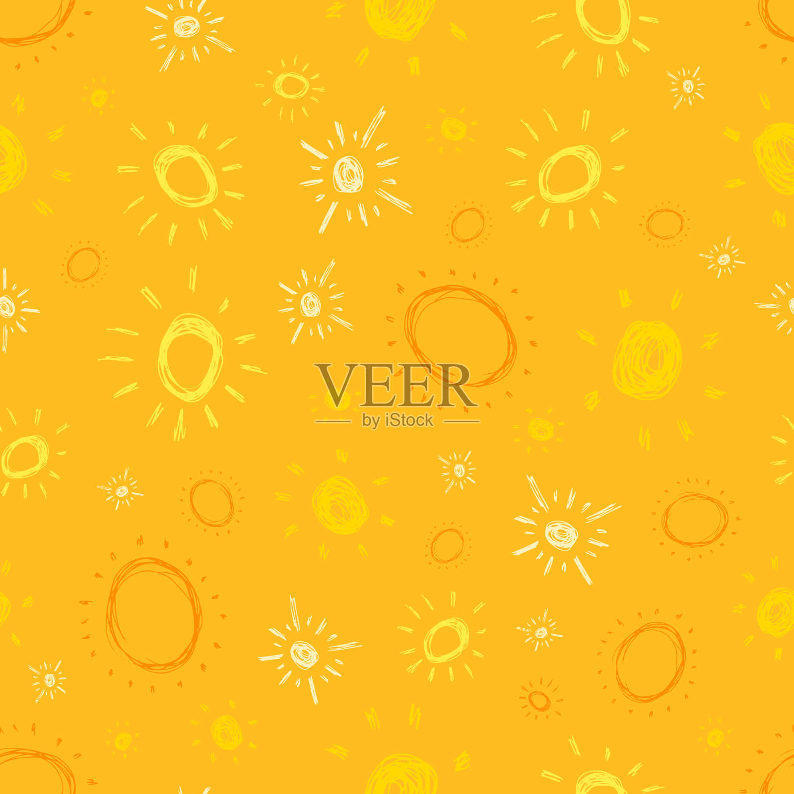 无缝隙花纹背景插画图片素材