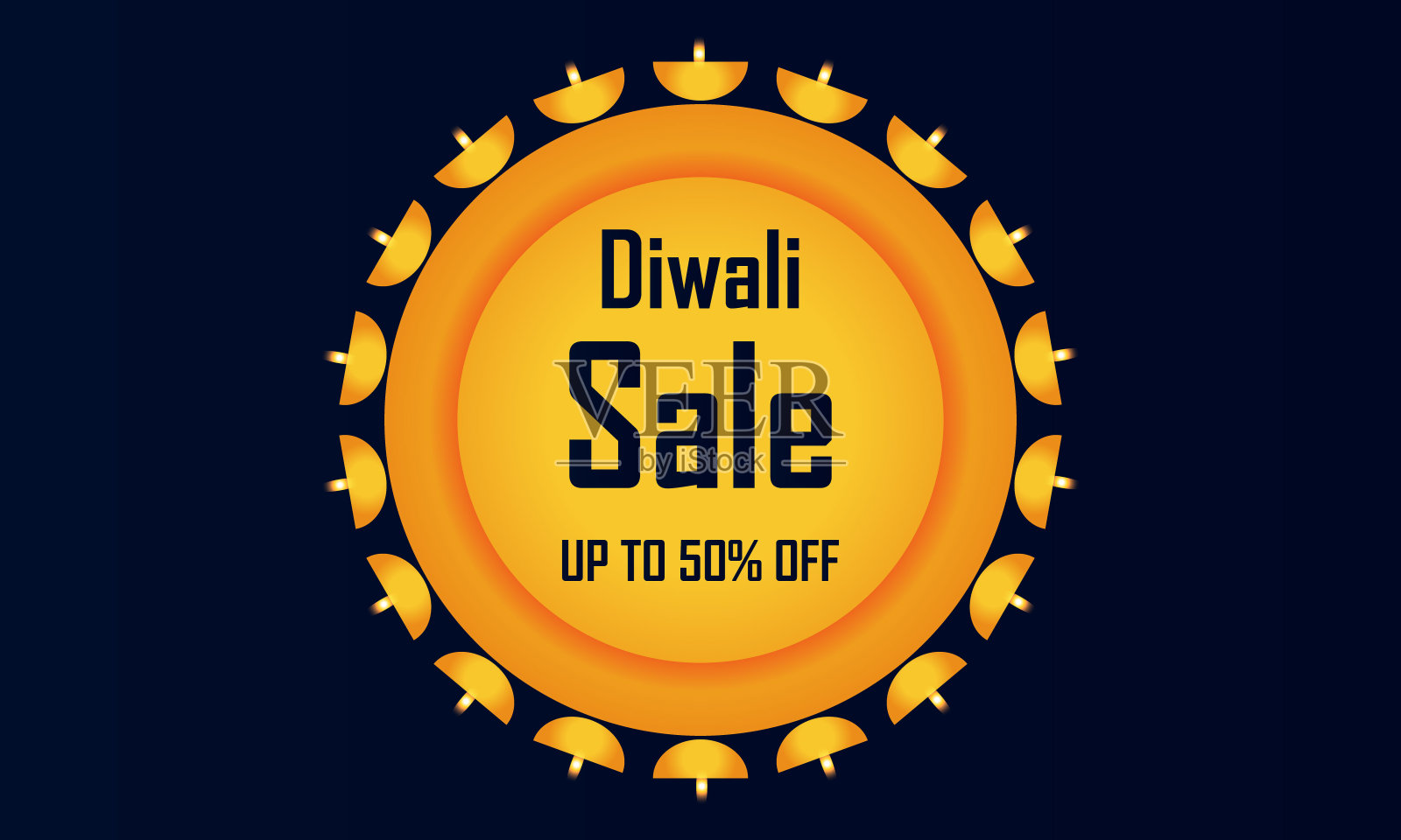 排灯节促销标语设计元素图片