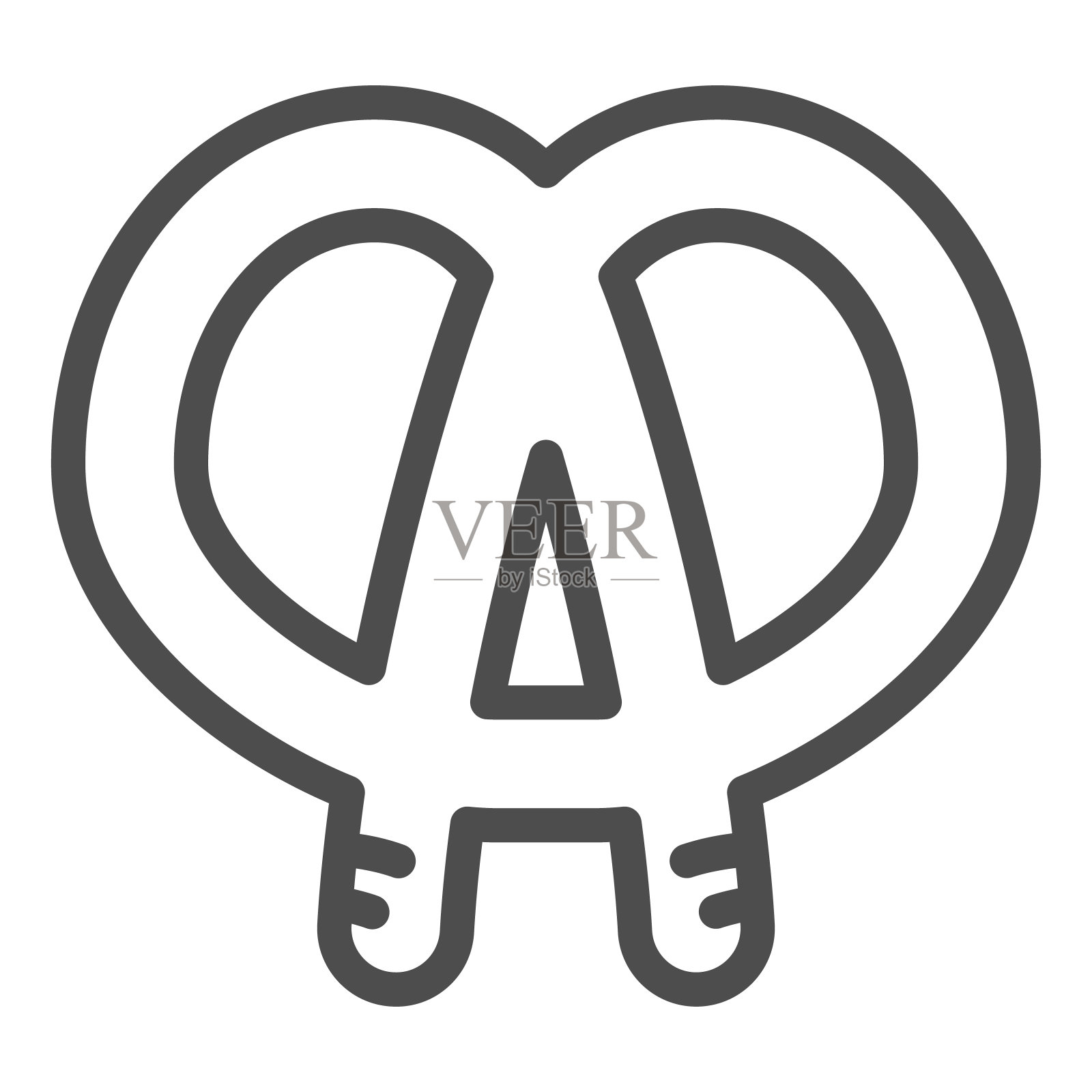 一行图标。面包房矢量插图孤立在白色。面点轮廓风格设计，为网页和应用程序设计。Eps 10。插画图片素材