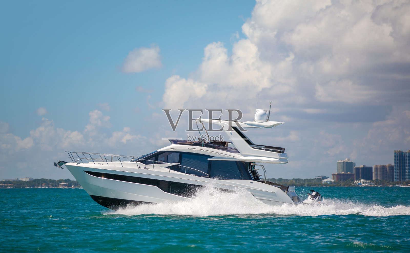 佛罗里达的豪华游艇照片摄影图片