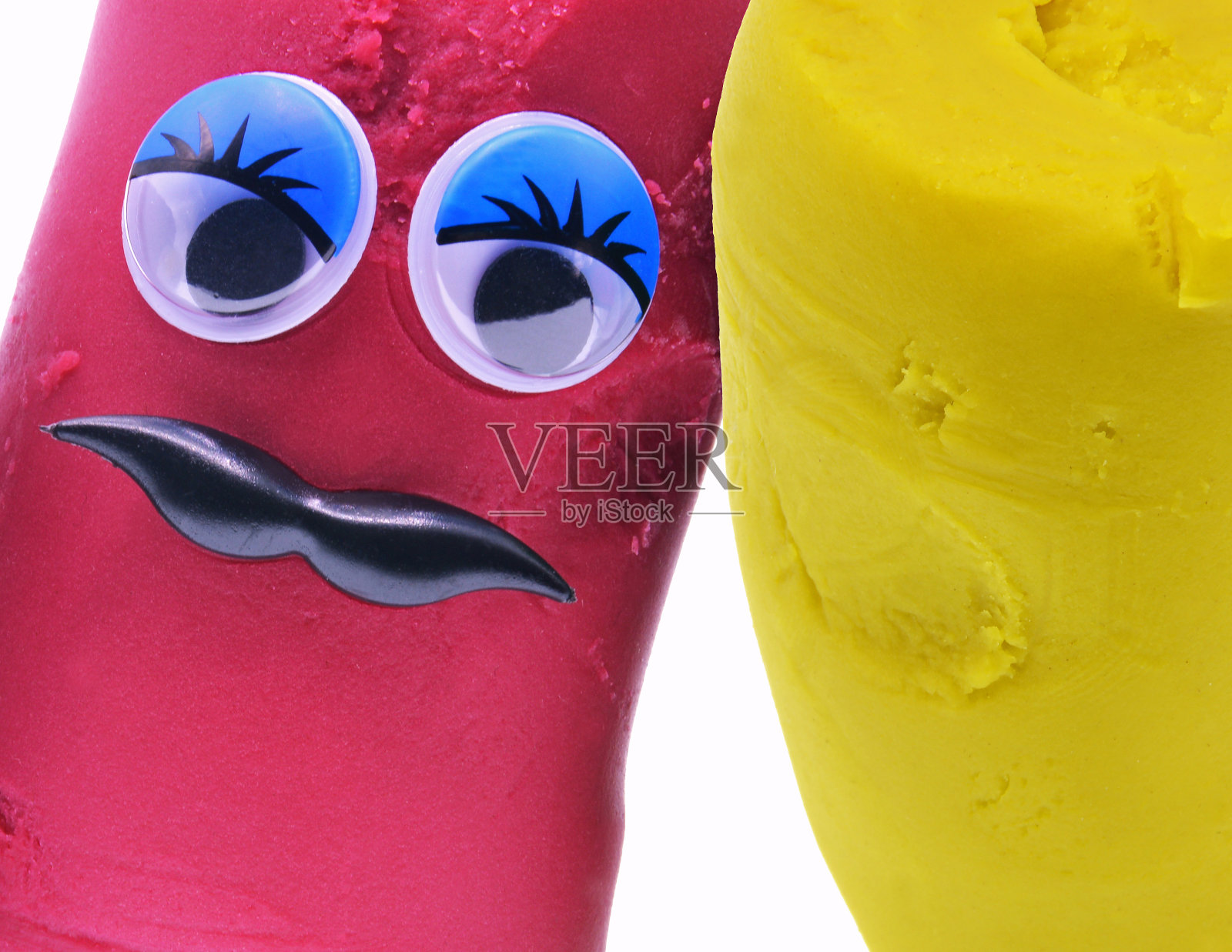 可爱的面团玩具照片摄影图片