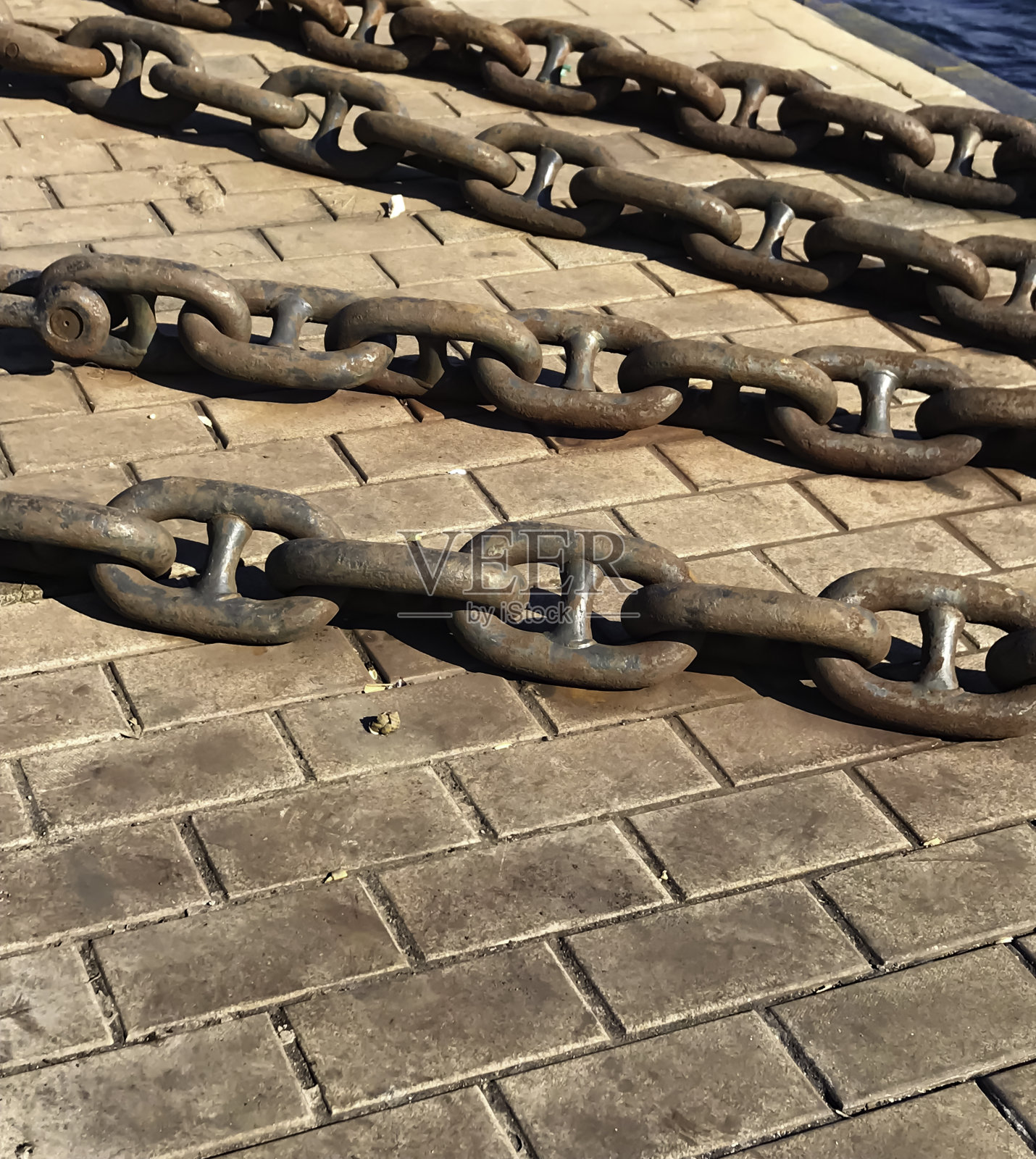 码头和链照片摄影图片