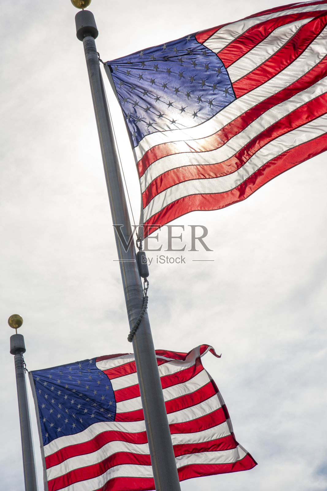 背光国旗照片摄影图片