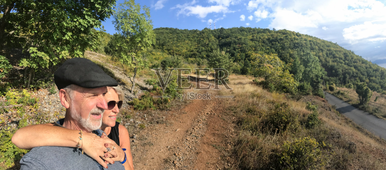 奥赫里德湖的一对夫妇照片摄影图片