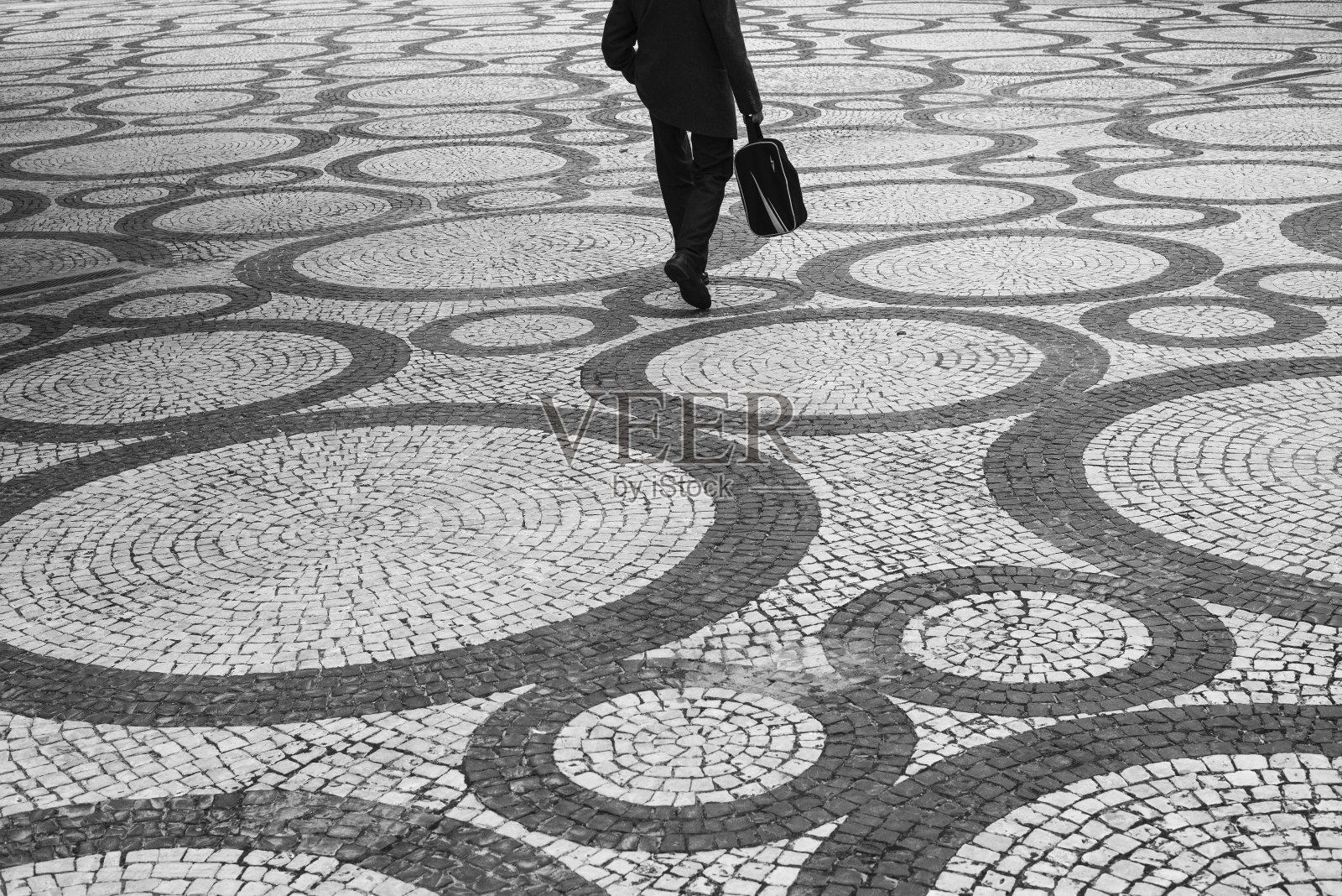 葡萄牙马赛克地板照片摄影图片