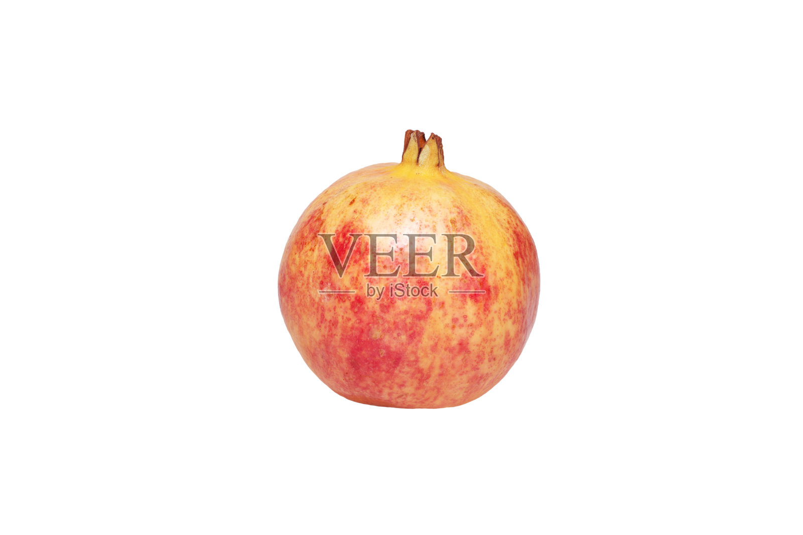 整个石榴孤立在一白色照片摄影图片