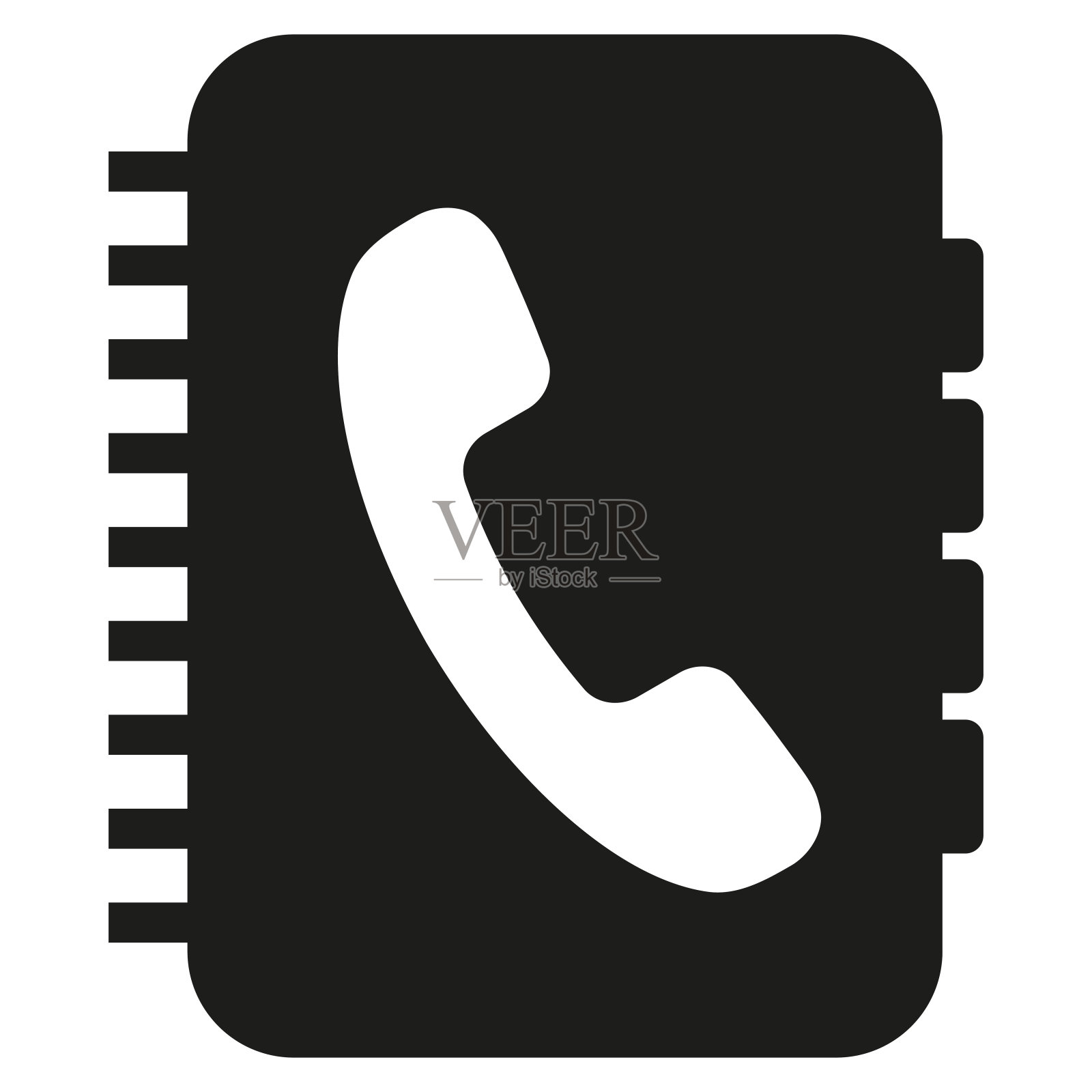 电话簿图标设计元素图片