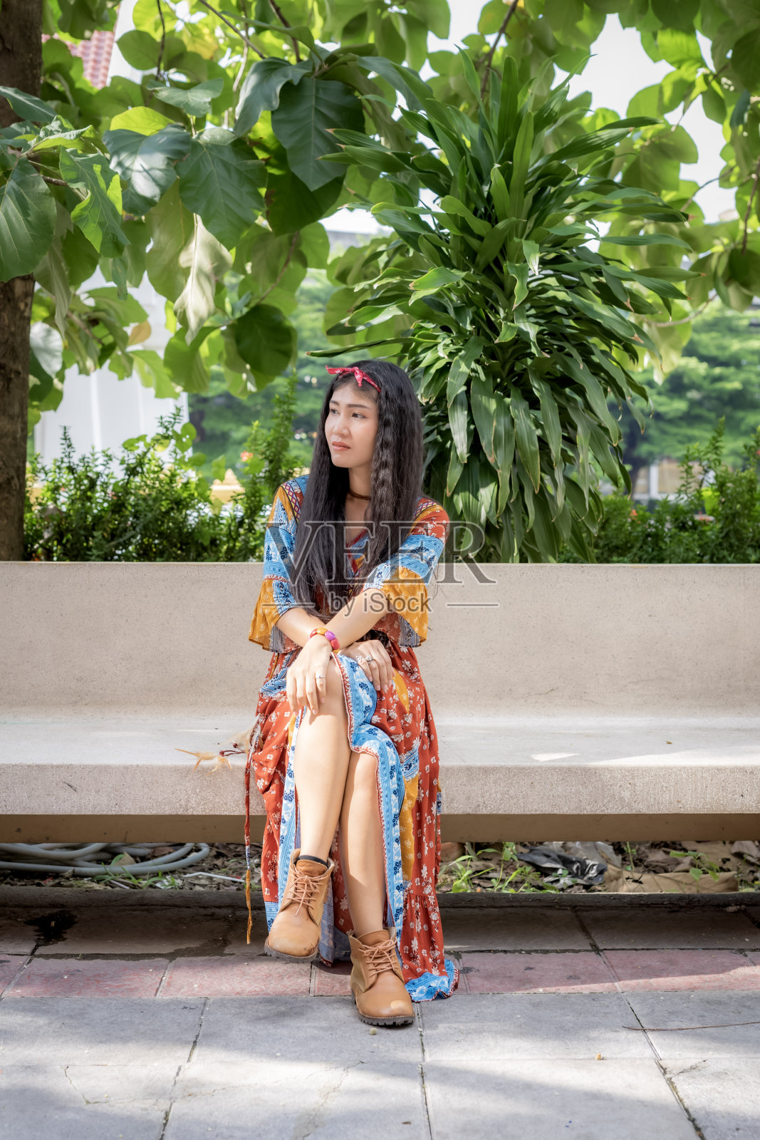 肖像在波西米亚照片摄影图片