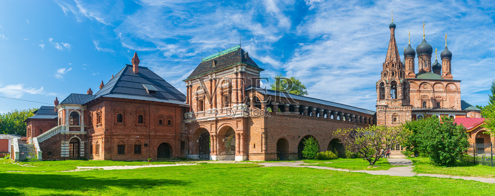 古Krutitsy Metochion的观点照片摄影图片