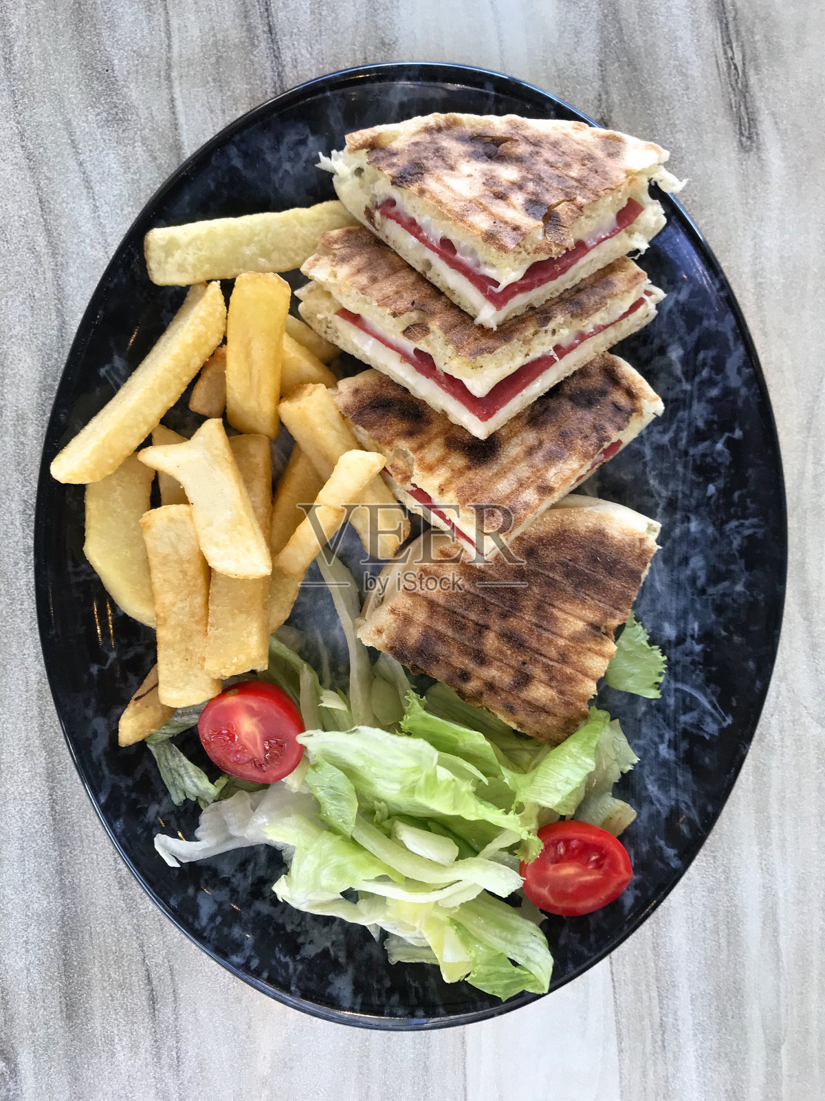 烤三明治板照片摄影图片