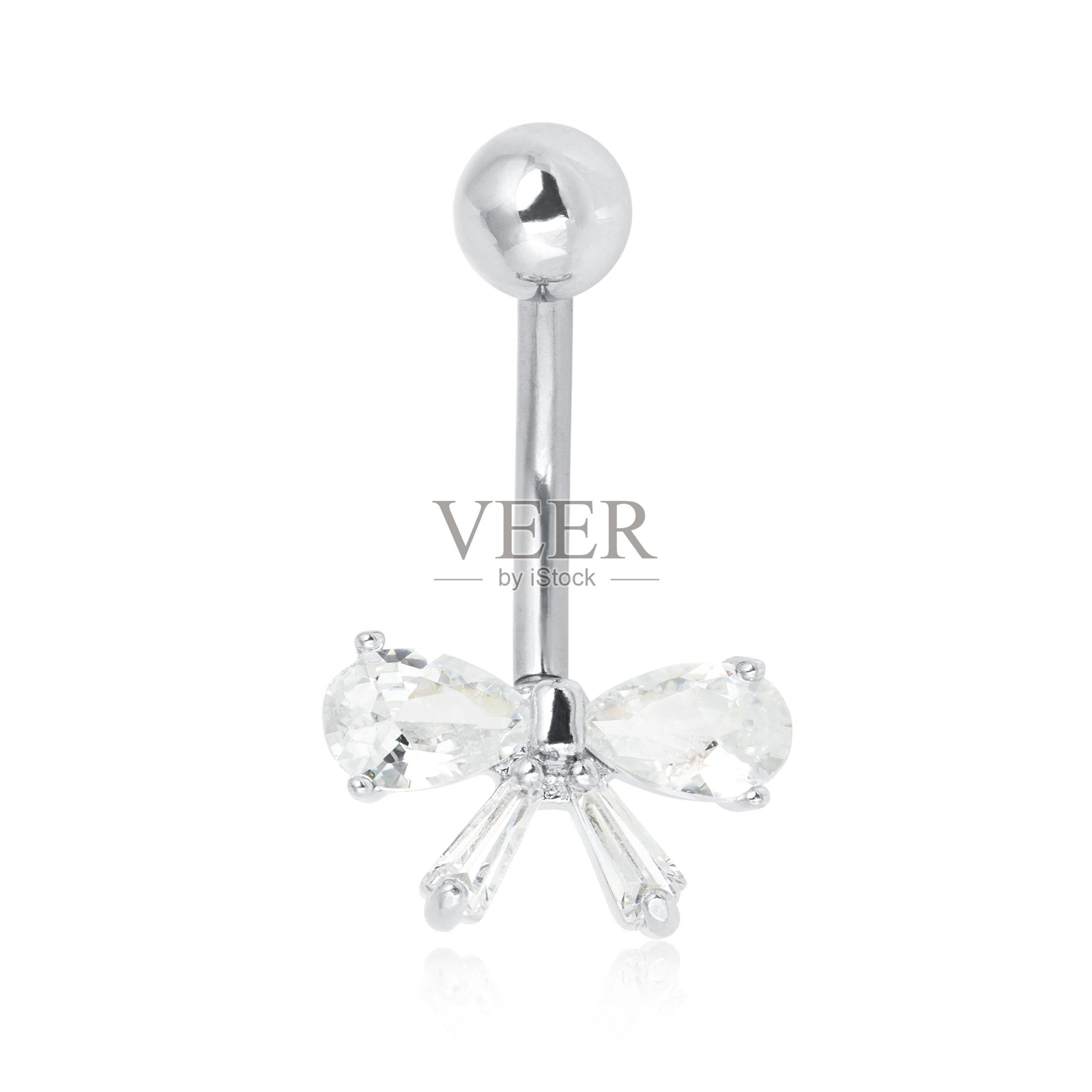 刺穿孤立的白色背景照片摄影图片