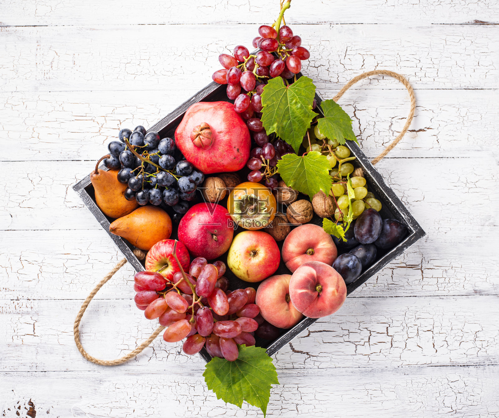 秋天各种水果。收获的概念照片摄影图片