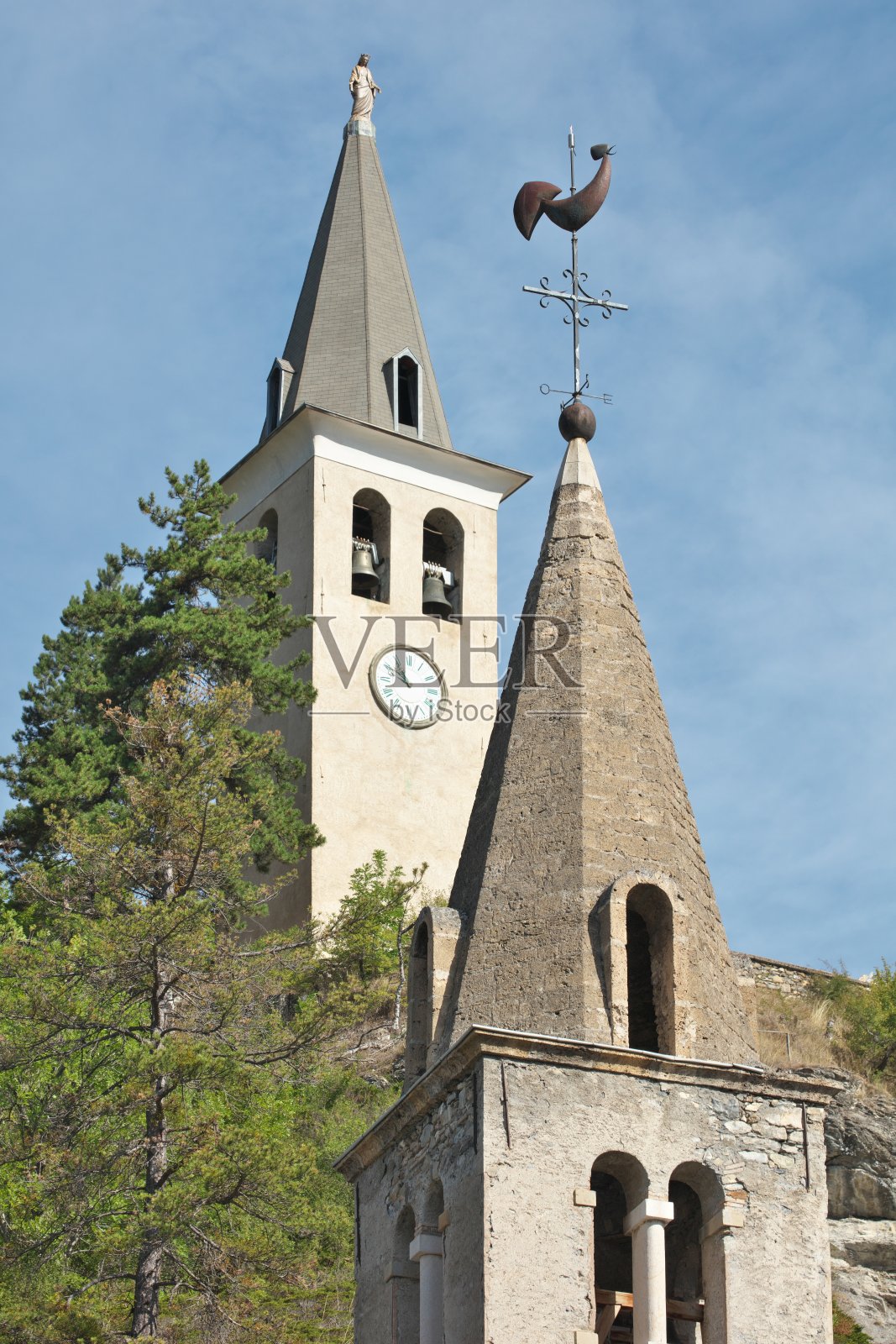 吉鲁埃特和钟摆在乔瑟斯照片摄影图片