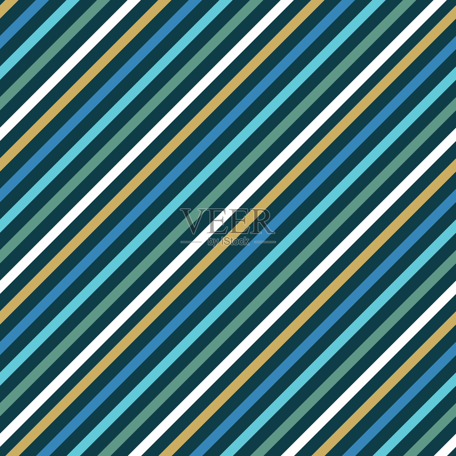 无缝条纹设计的丝巾图案插画图片素材