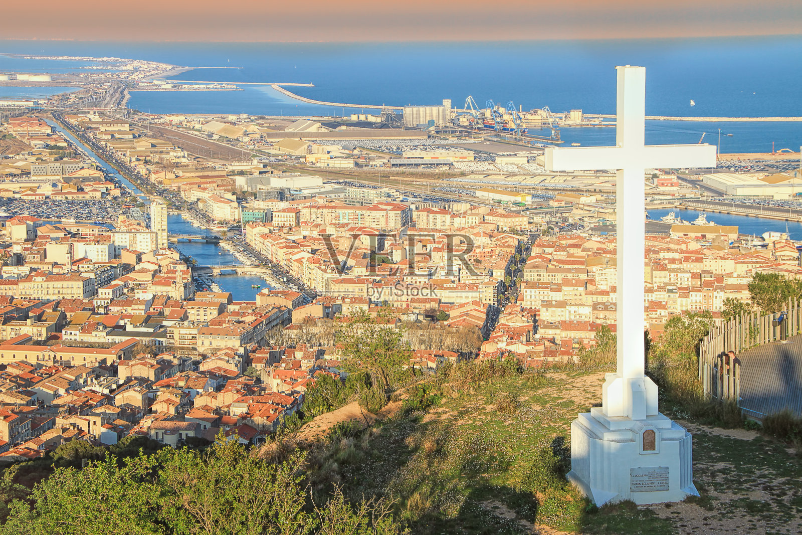 赛特，法国南部照片摄影图片