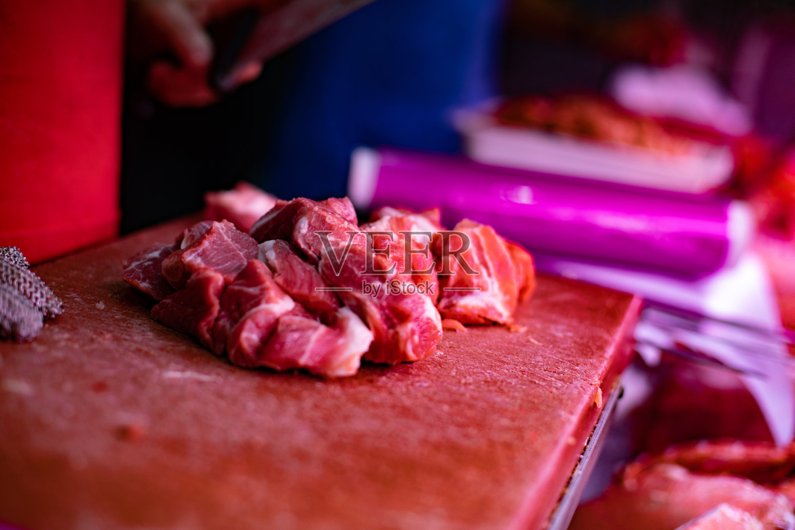 西班牙自然和新鲜的美食产品在市场上照片摄影图片