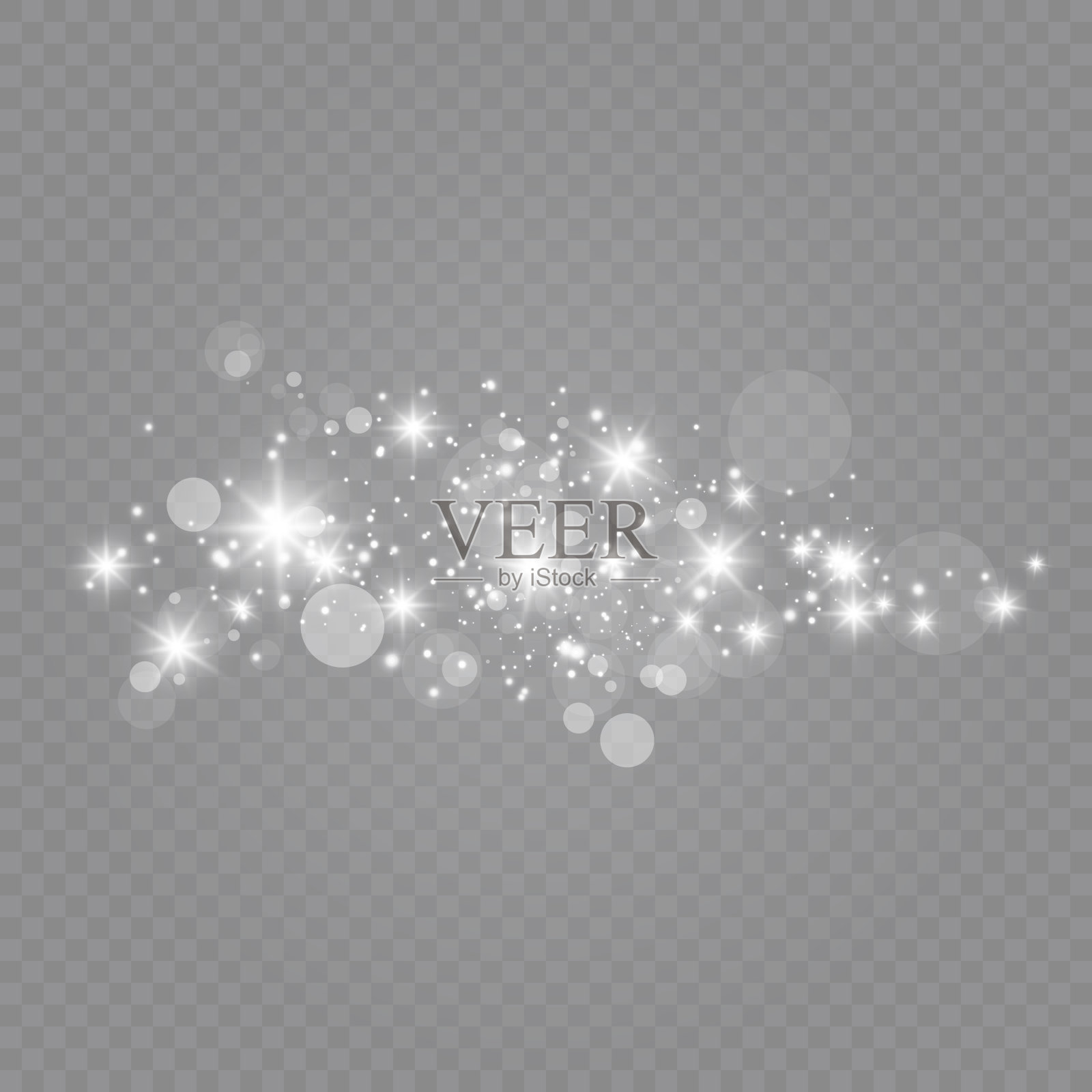 发出光的效果。矢量插图。圣诞节flash的概念。设计元素图片