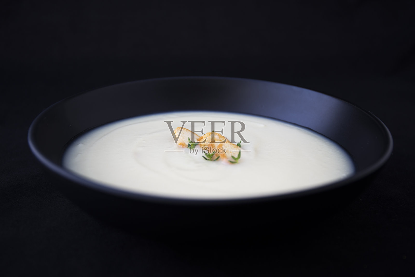 花椰菜浓汤照片摄影图片