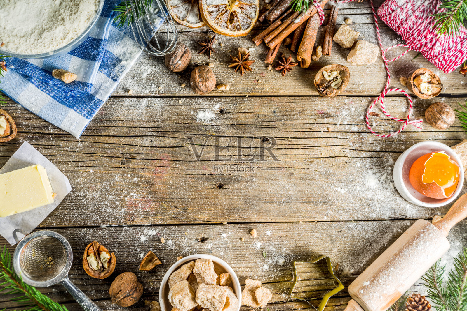 圣诞节烘焙背景照片摄影图片