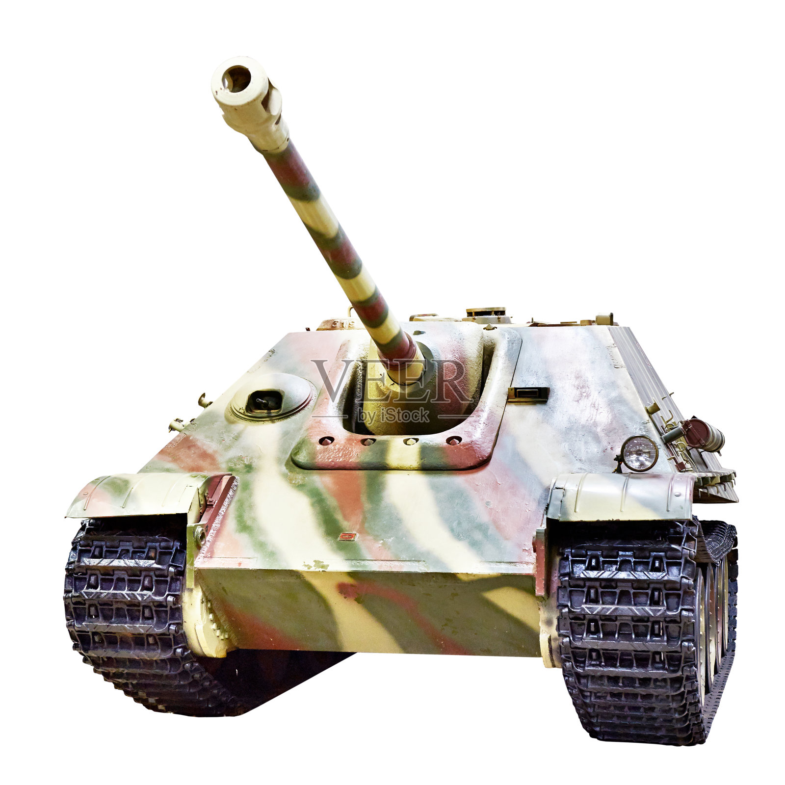 德国坦克歼击车孤立白色照片摄影图片