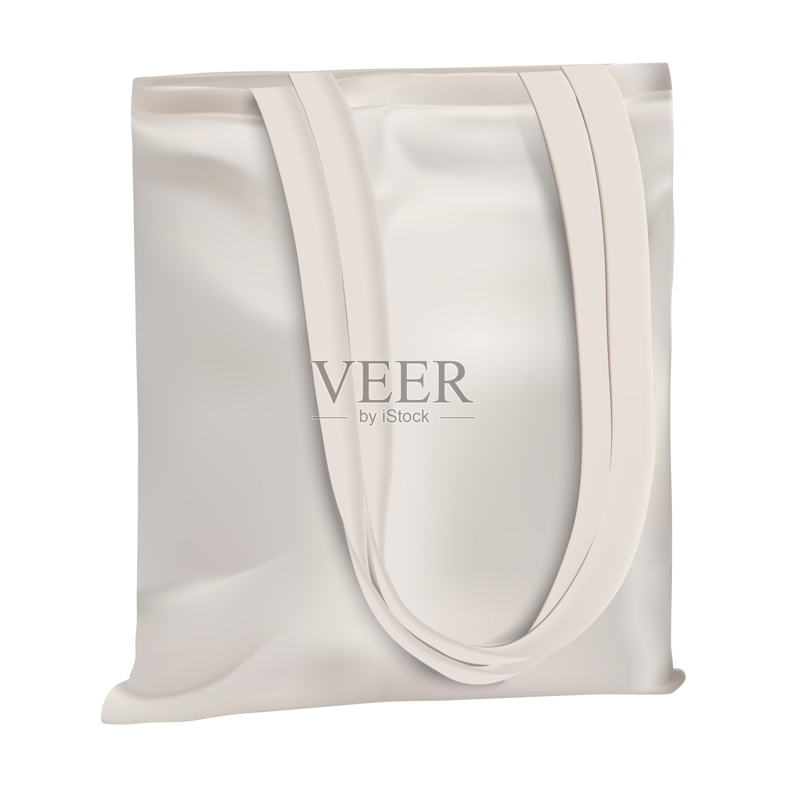 生态袋模型。棉帆布手提袋购物空白设计元素图片