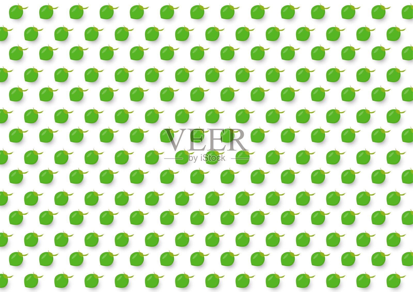 无缝可爱的椰子图案背景。平面向量插图插画图片素材