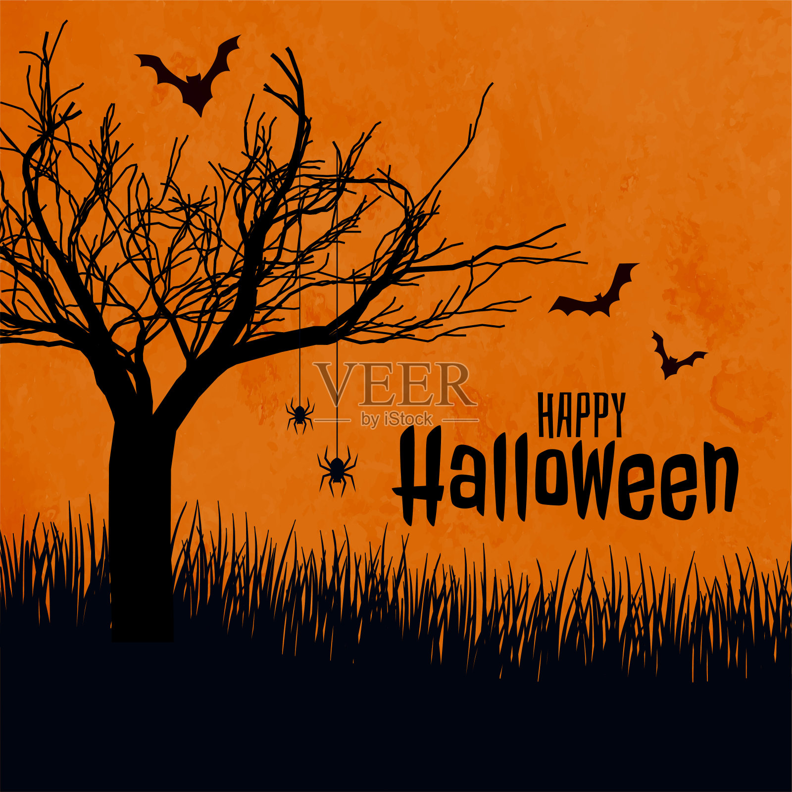 万圣节万圣节惊悚背景场景设计插画图片素材