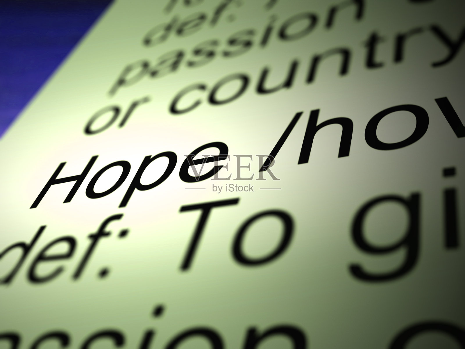 希望概念图标意味着希望或期望和预期- 3d插图照片摄影图片