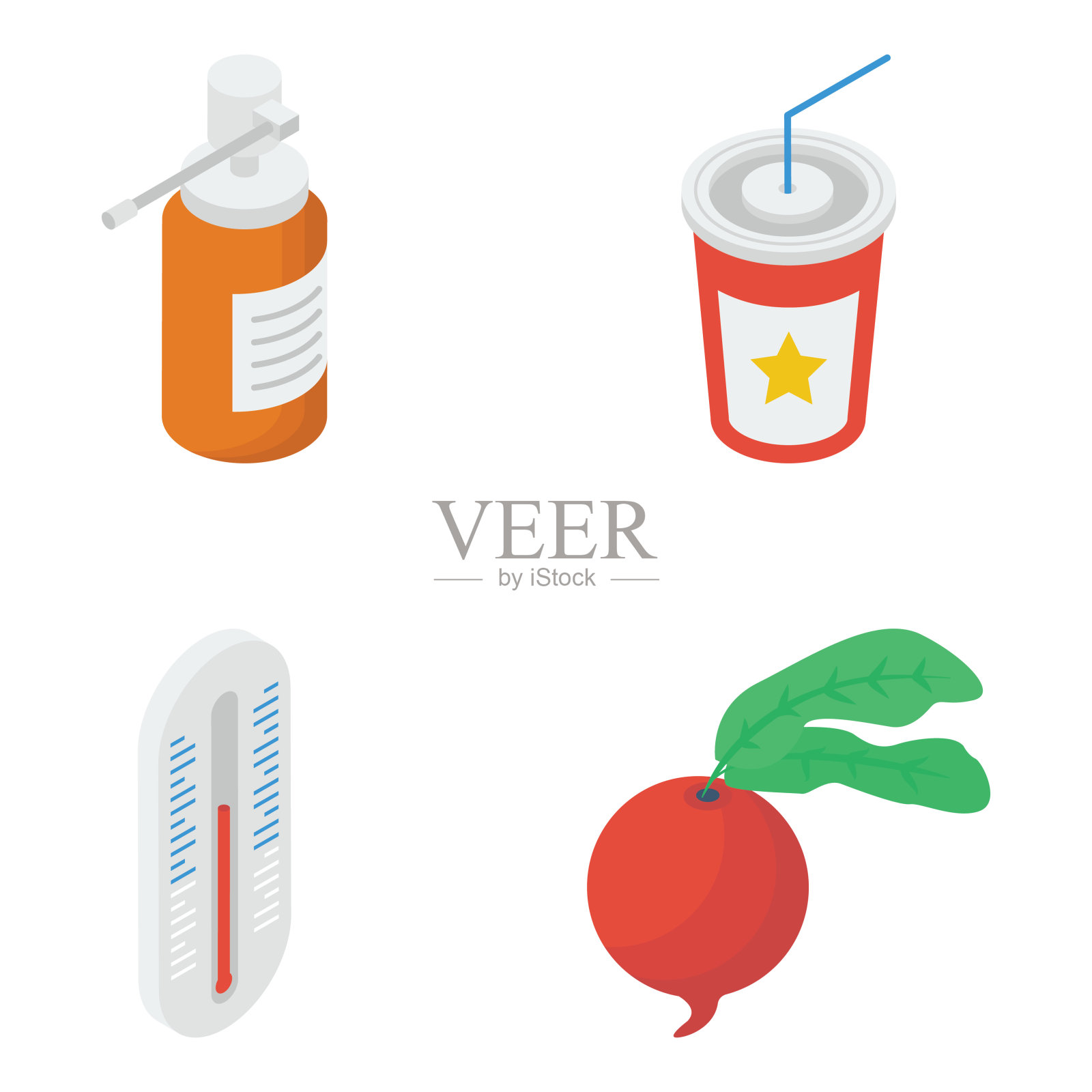 医疗保健和医疗图标包插画图片素材