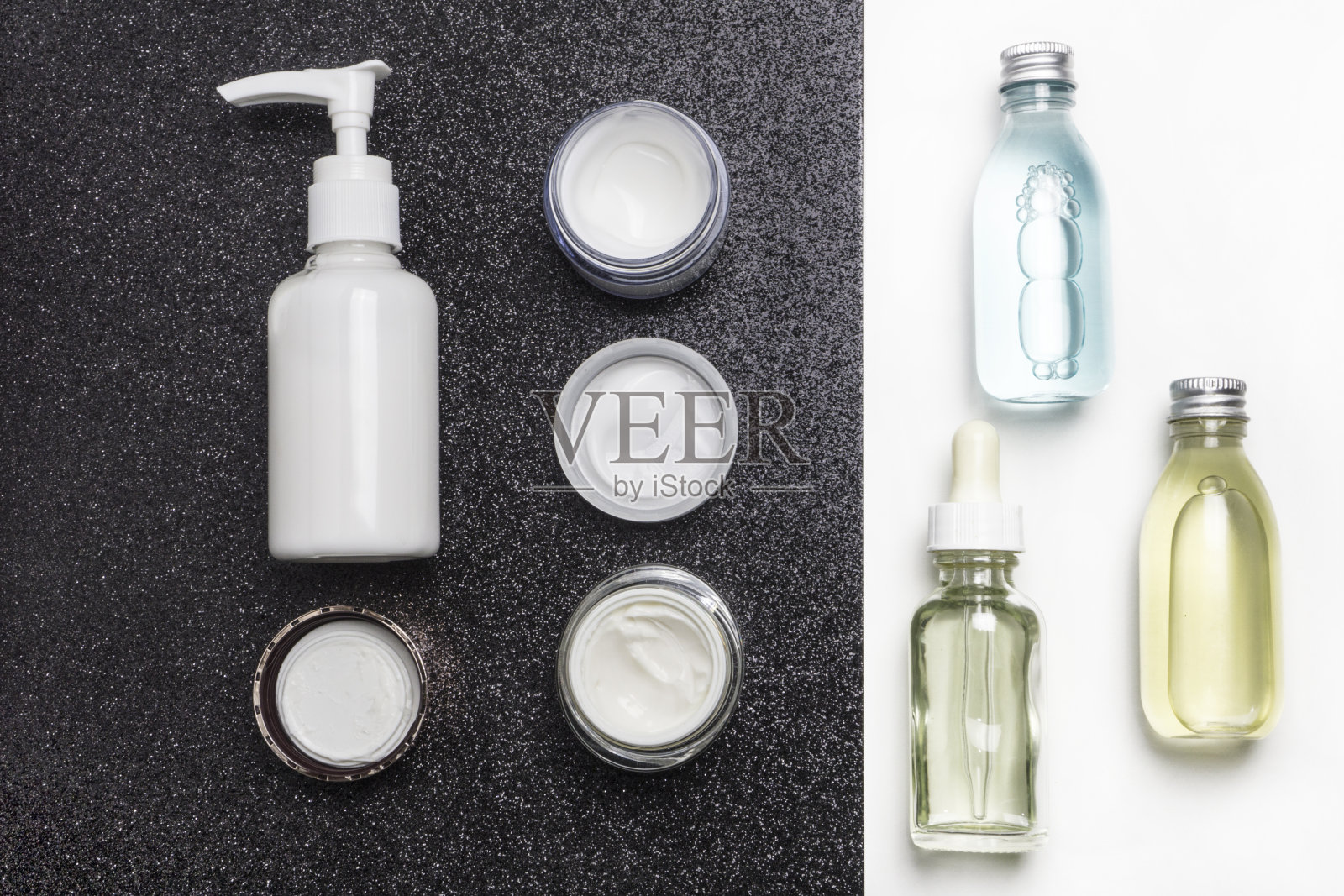 润肤霜和油性化妆品照片摄影图片