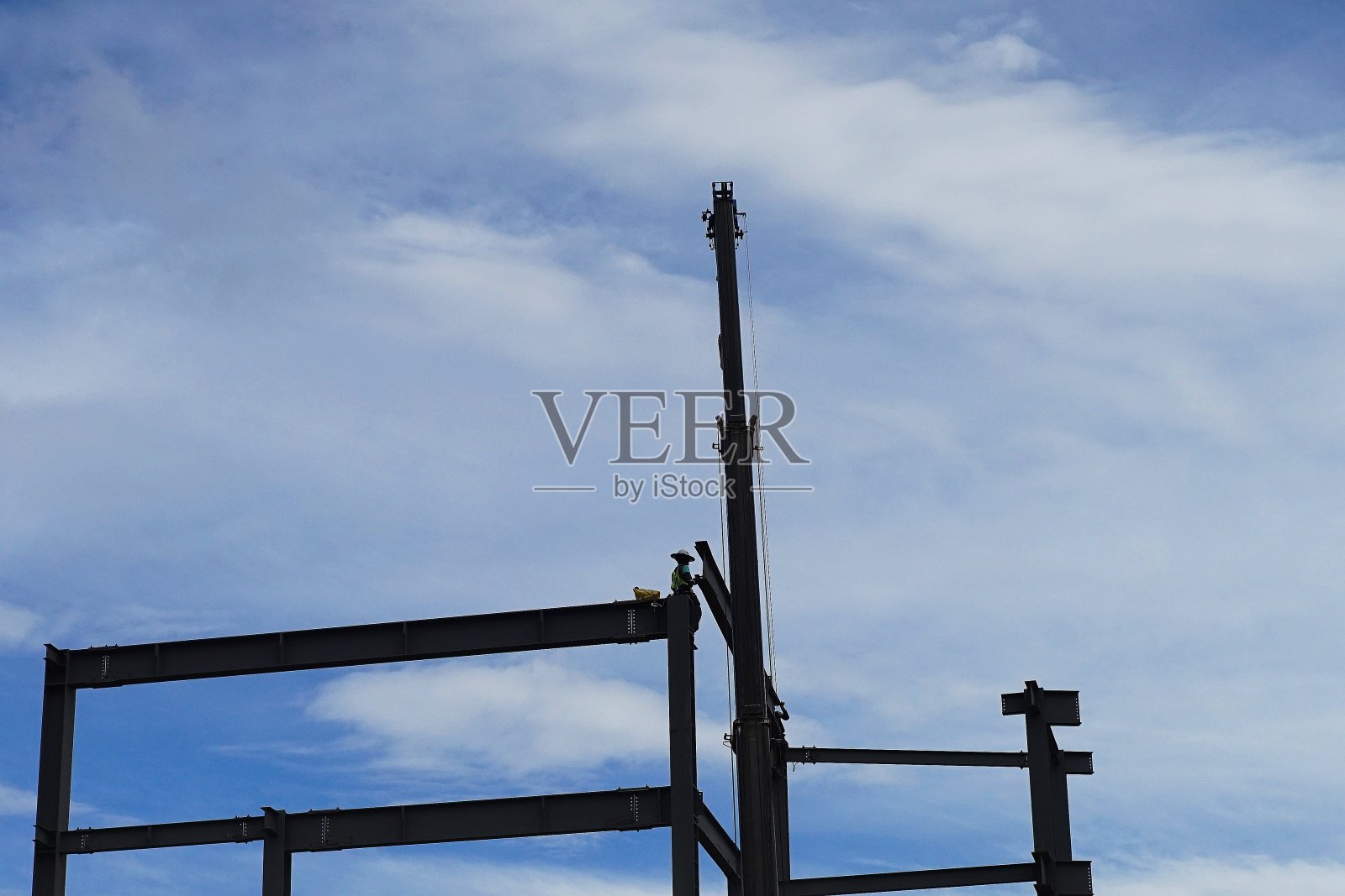 建设工作。危险的工作。起重机照片摄影图片