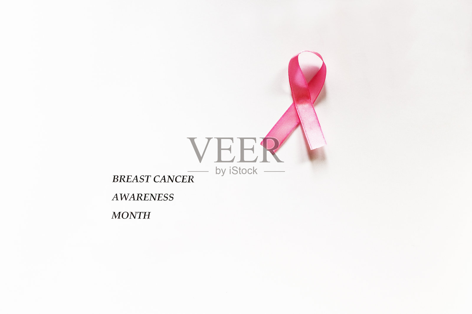 粉红色的10月。乳腺癌日。照片摄影图片